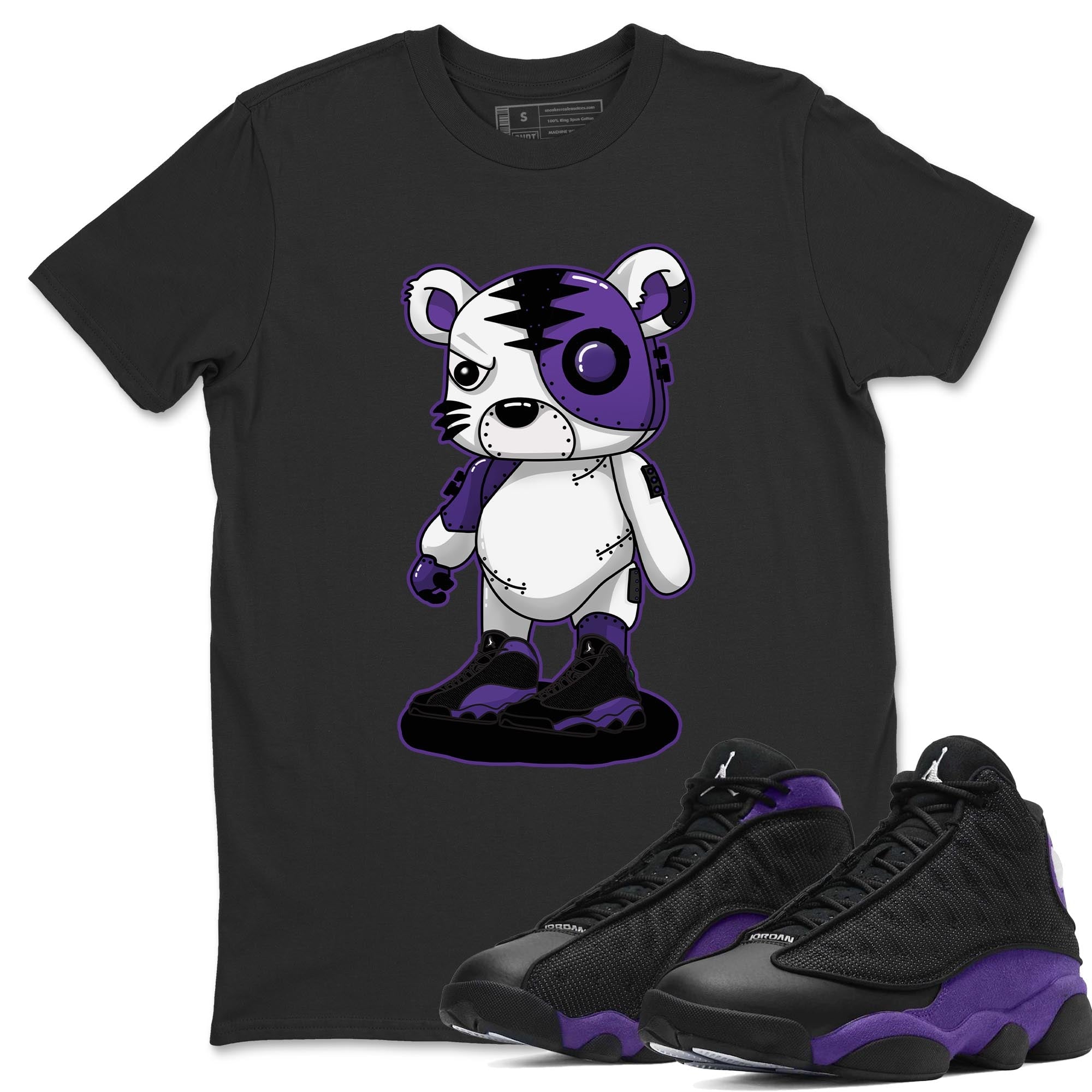 Jordan 13 Court Purple Shirt To Match Jordans Cyborg Tiger Sneaker Tees Jordan 13 Court Purple Drip Gear Zone Sneaker Matching Clothing Unisex Shirts