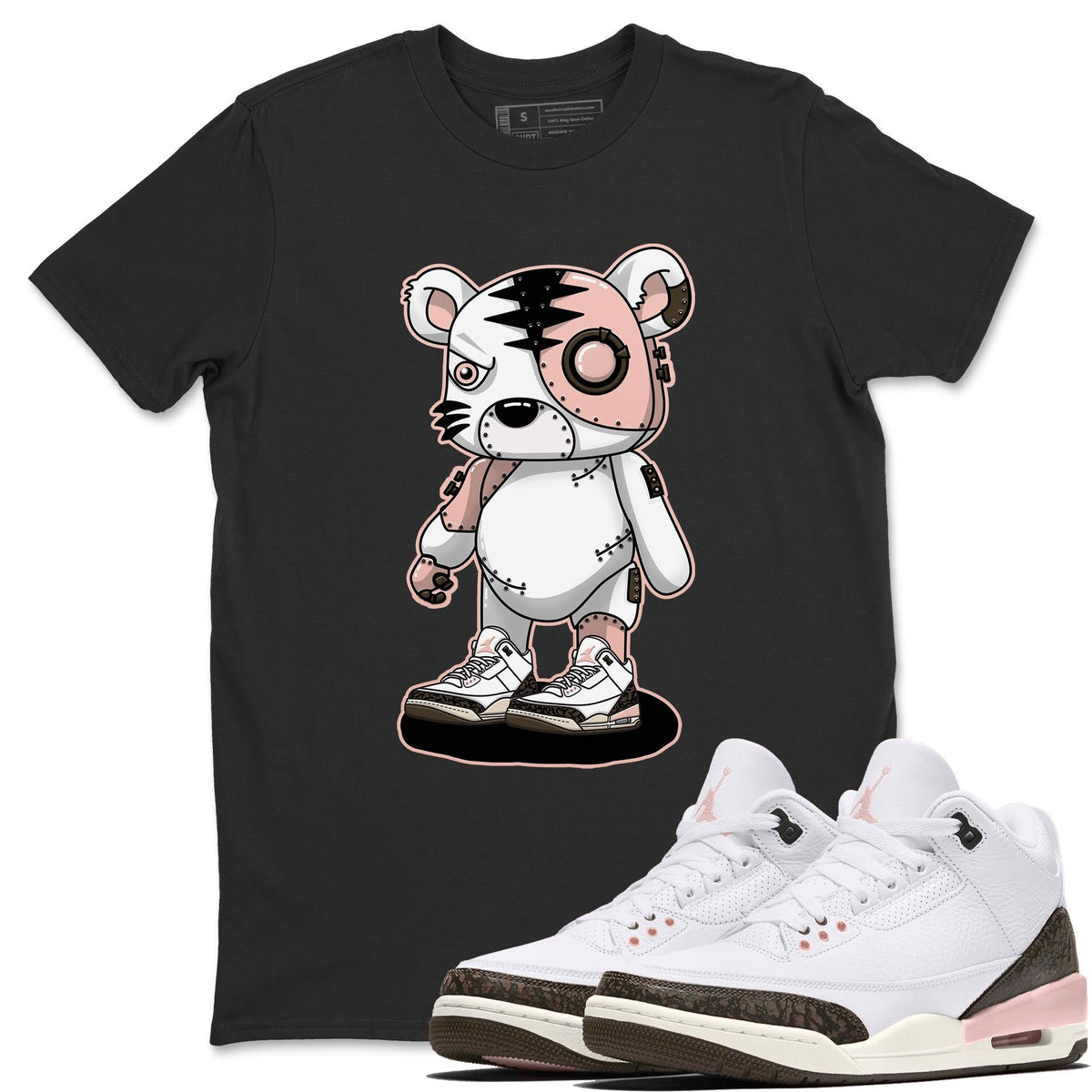 Jordan 3 Atmosphere Sneaker Matching T-Shirt Cyborg Tiger Sneaker Tees Jordan 3 Atmosphere Sneaker Release Tees Crew Neck Tees