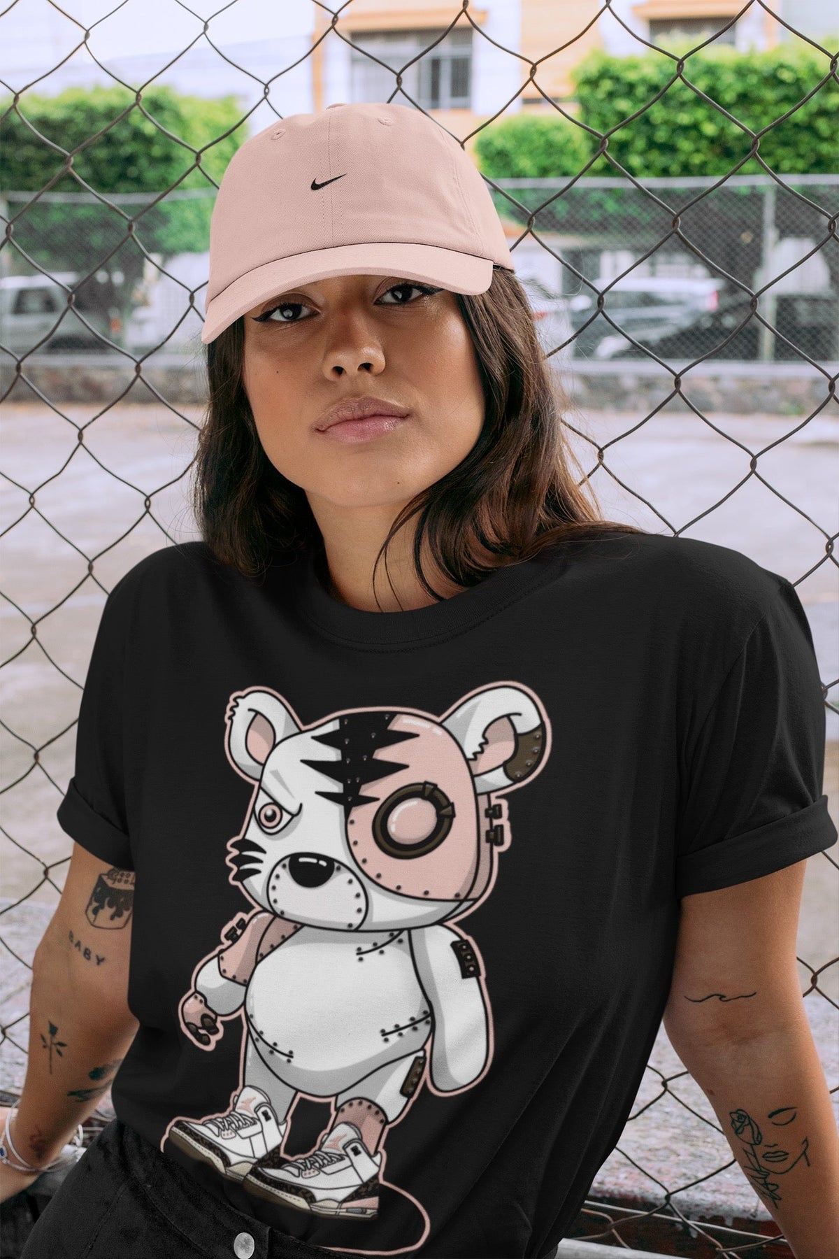 Jordan 3 Atmosphere Sneaker Matching T-Shirt Cyborg Tiger Sneaker Tees Jordan 3 Atmosphere Sneaker Release Tees Crew Neck Tees