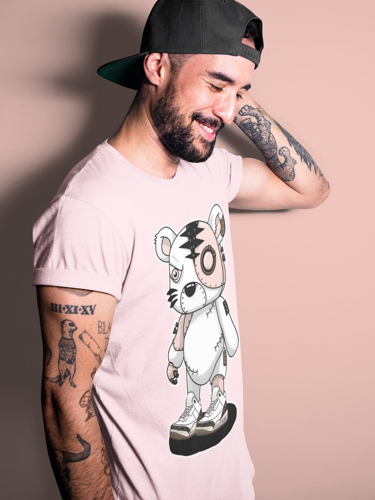 Jordan 3 Atmosphere Sneaker Matching T-Shirt Cyborg Tiger Sneaker Tees Jordan 3 Atmosphere Sneaker Release Tees Crew Neck Tees