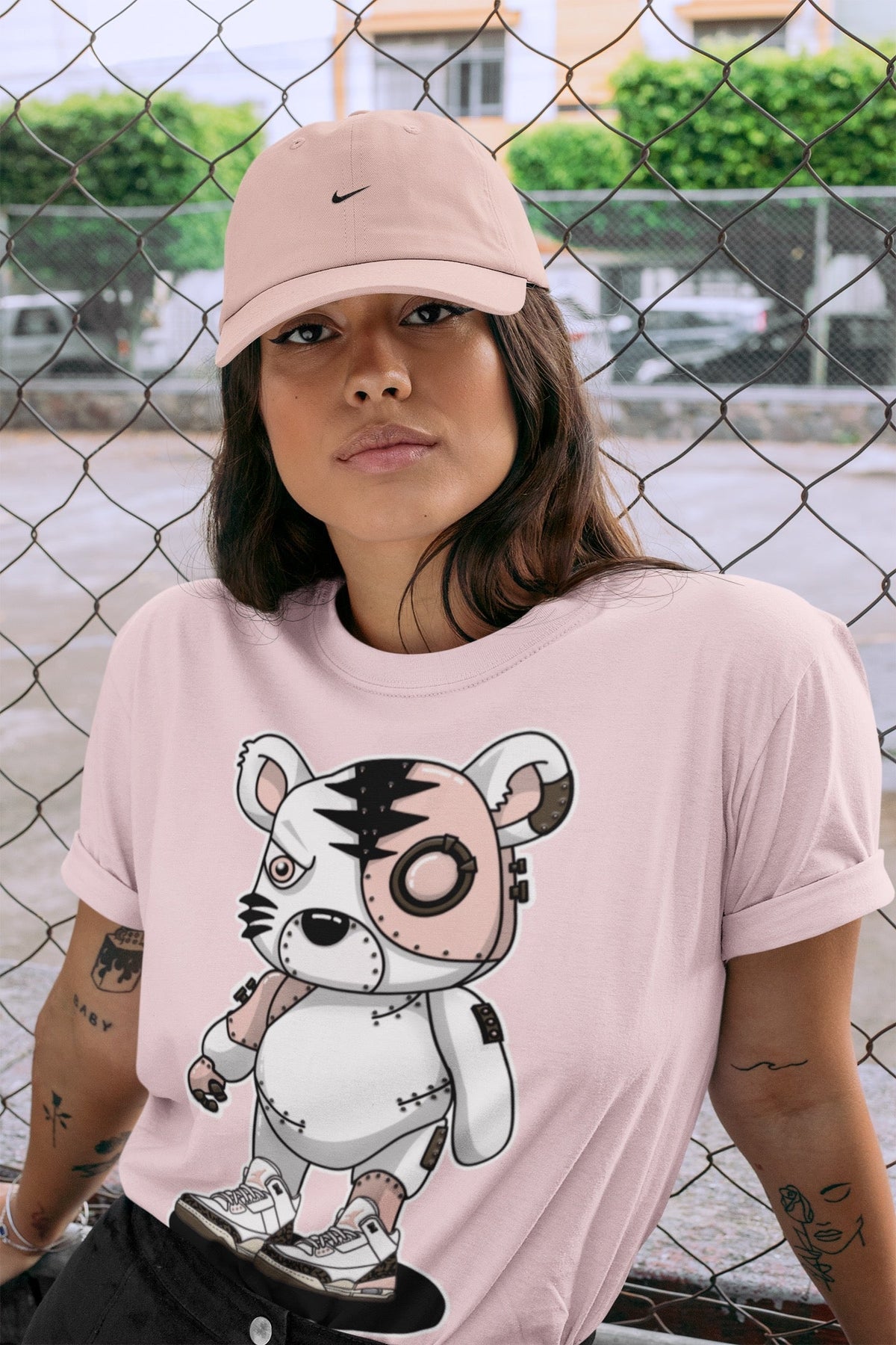 Jordan 3 Atmosphere Sneaker Matching T-Shirt Cyborg Tiger Sneaker Tees Jordan 3 Atmosphere Sneaker Release Tees Crew Neck Tees