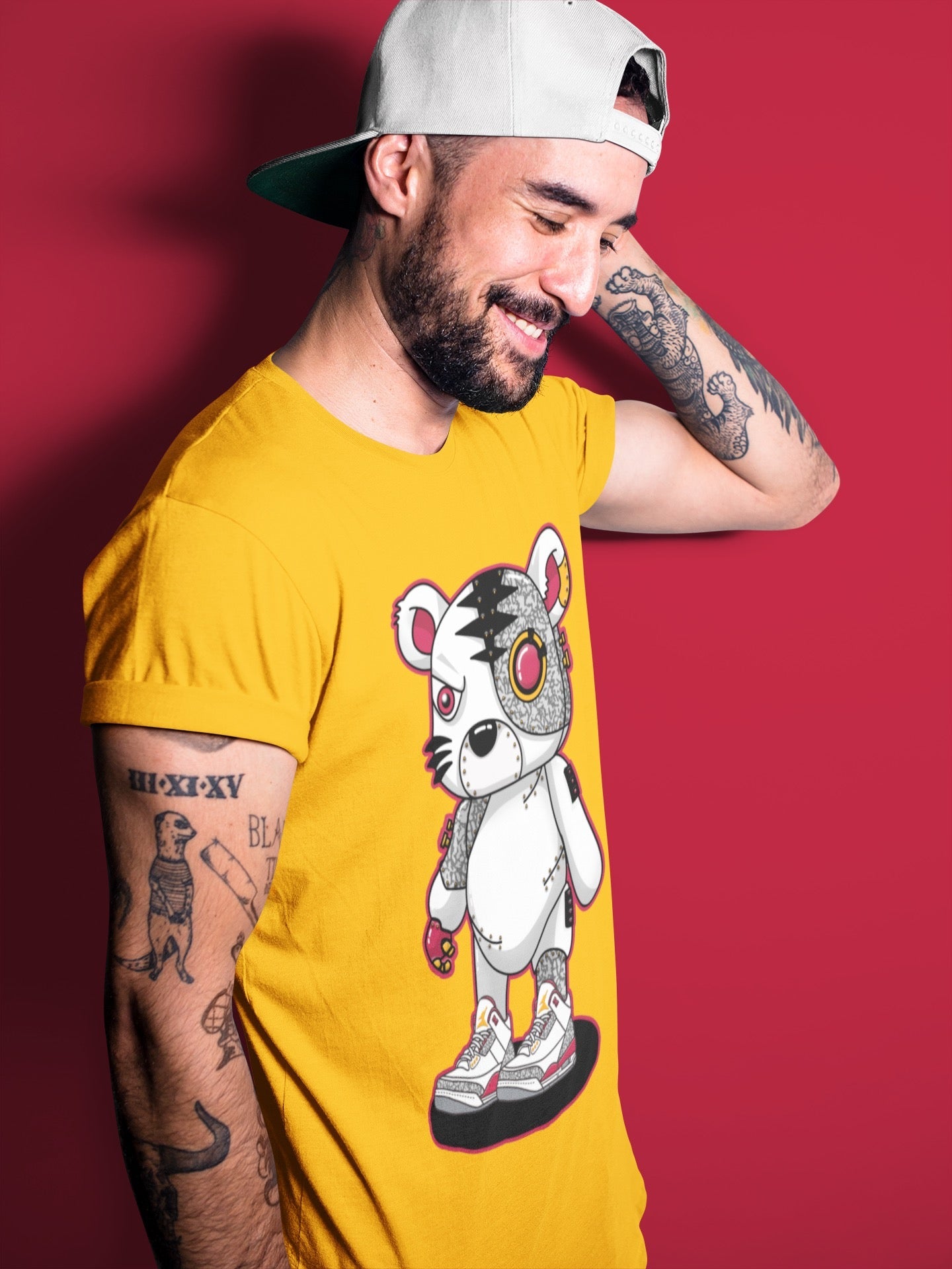 Jordan 3 Cardinal Shirt To Match Jordans Cyborg Tiger Sneaker Tees Jordan 3 Cardinal Drip Gear Zone Sneaker Matching Clothing Unisex Shirts