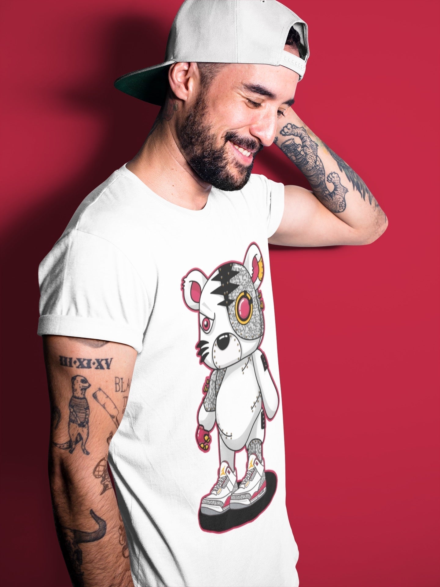 Jordan 3 Cardinal Shirt To Match Jordans Cyborg Tiger Sneaker Tees Jordan 3 Cardinal Drip Gear Zone Sneaker Matching Clothing Unisex Shirts