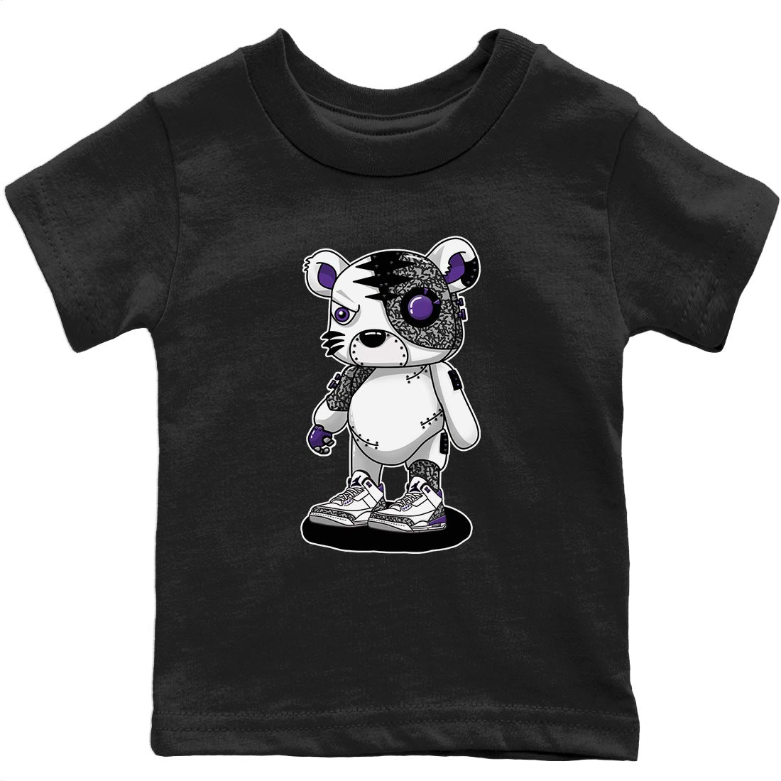 Jordan 3 Dark Iris Sneaker Matching T-Shirt Cyborg Tiger Sneaker Tees Jordan 3 Dark Iris Sneaker Release Tees Kids Shirts