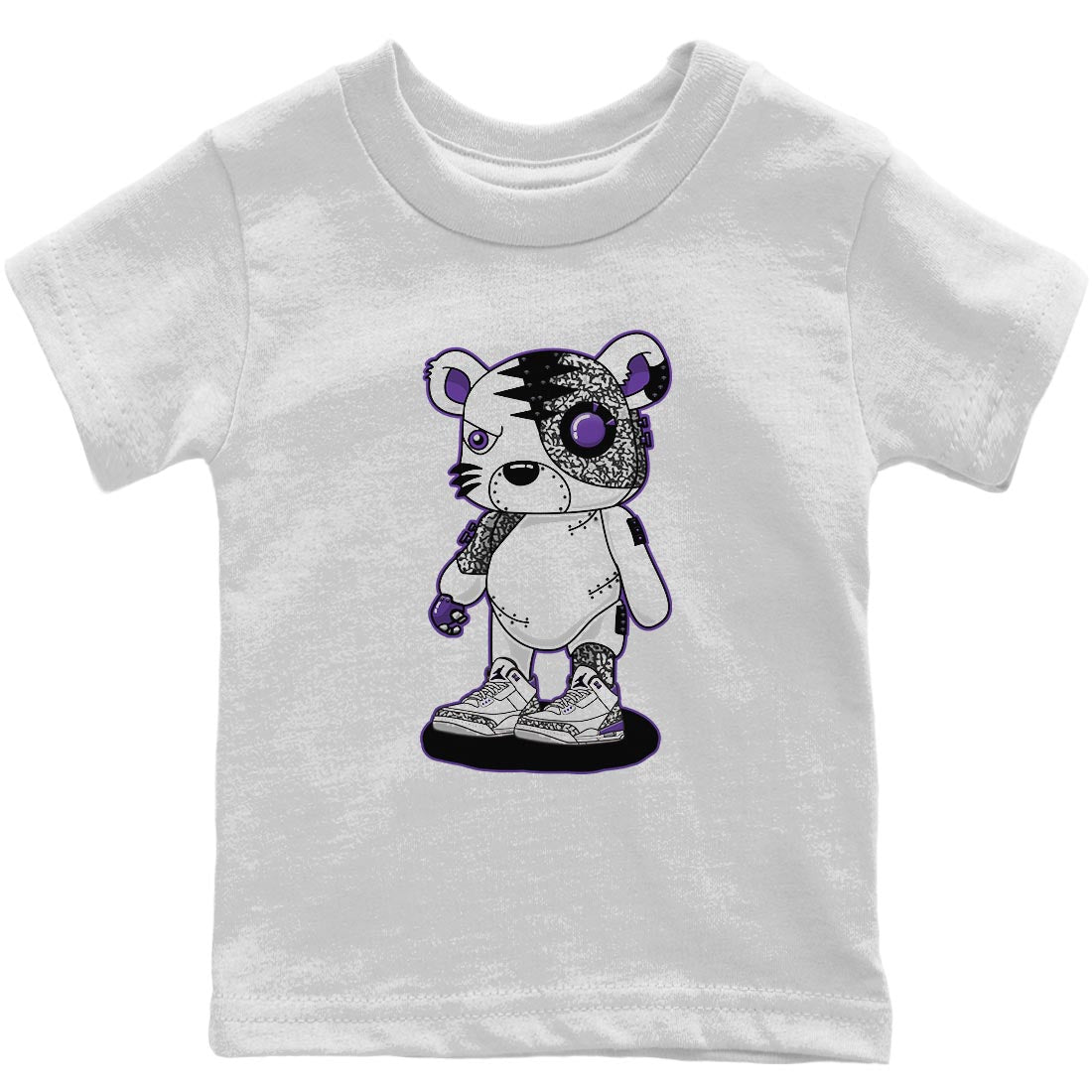 Jordan 3 Dark Iris Sneaker Matching T-Shirt Cyborg Tiger Sneaker Tees Jordan 3 Dark Iris Sneaker Release Tees Kids Shirts