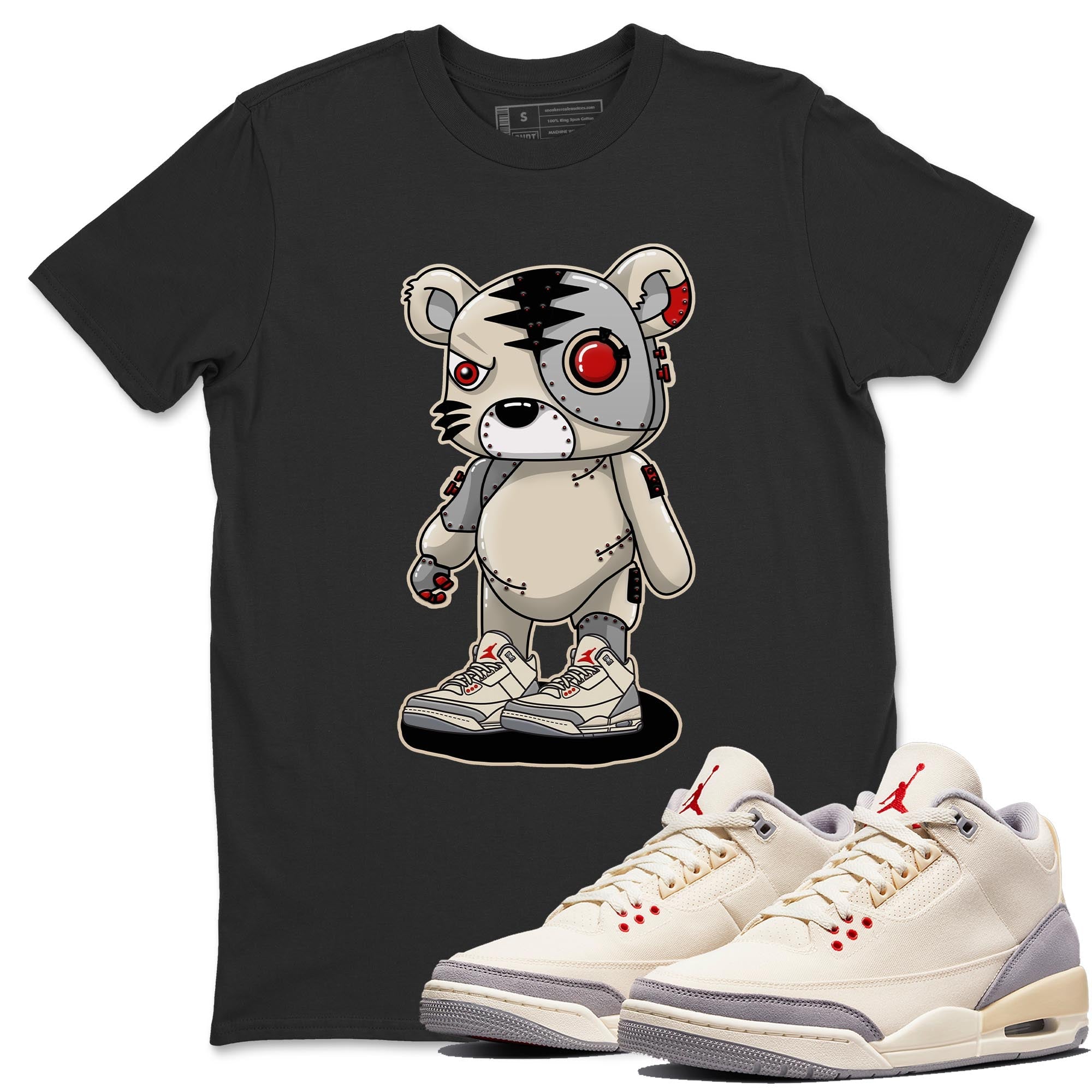Jordan 3 Muslin Shirt To Match Jordans Cyborg Tiger Sneaker Tees Jordan 3 Muslin Drip Gear Zone Sneaker Matching Clothing Unisex Shirts
