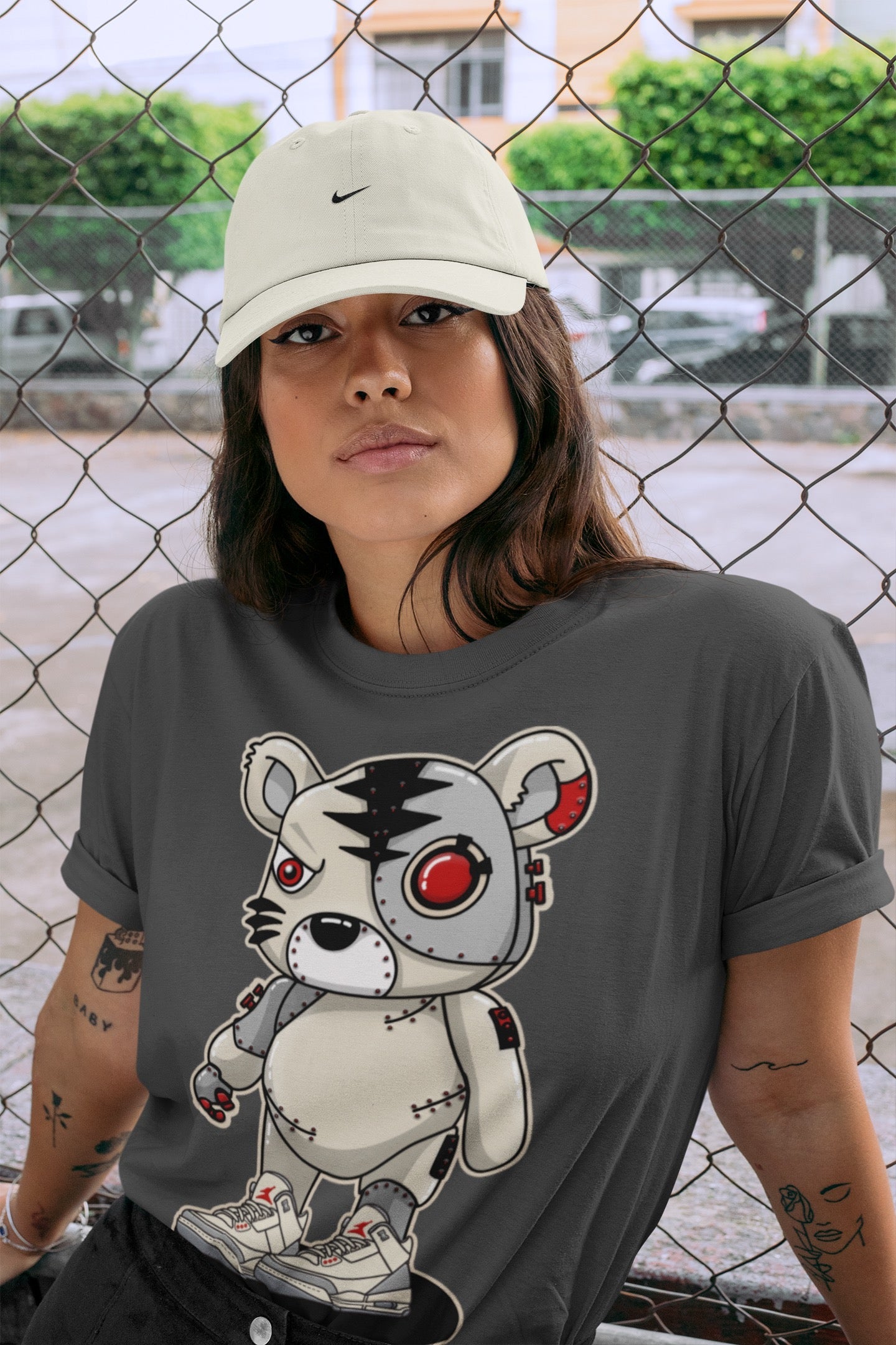 Jordan 3 Muslin Shirt To Match Jordans Cyborg Tiger Sneaker Tees Jordan 3 Muslin Drip Gear Zone Sneaker Matching Clothing Unisex Shirts