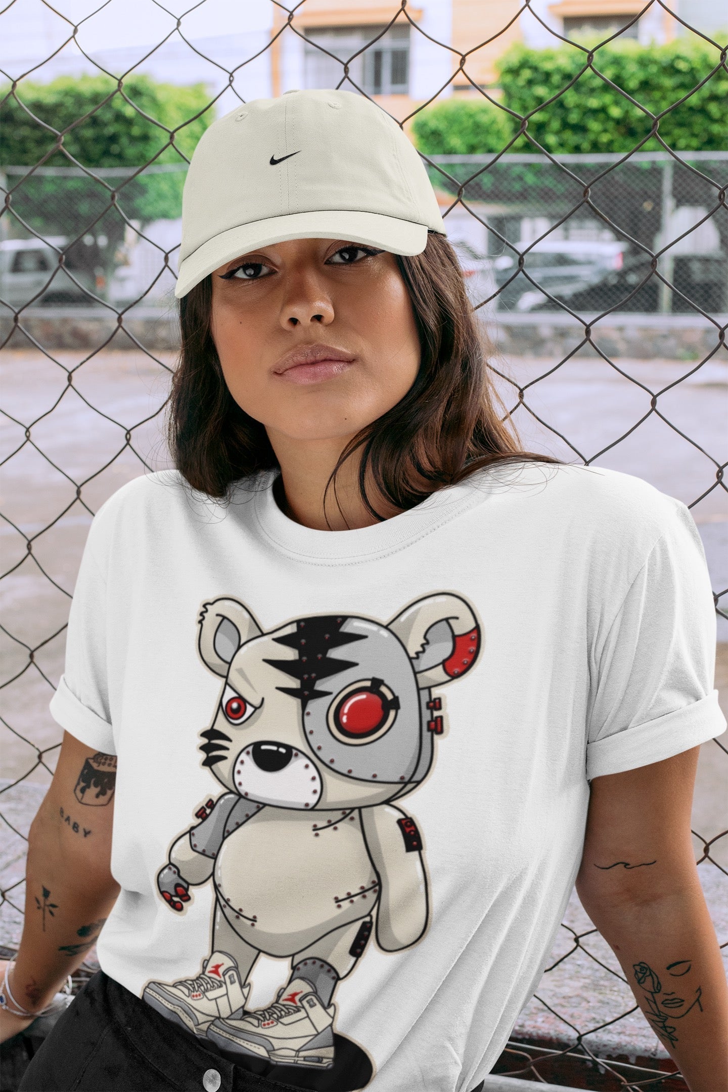 Jordan 3 Muslin Shirt To Match Jordans Cyborg Tiger Sneaker Tees Jordan 3 Muslin Drip Gear Zone Sneaker Matching Clothing Unisex Shirts