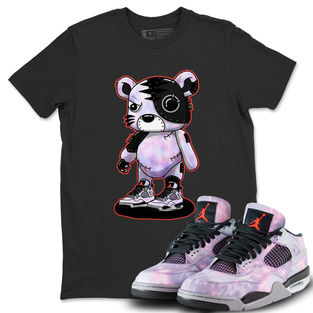 Jordan 4 Zen Master Sneaker Matching T-Shirt Cyborg Tiger Sneaker Tees Jordan 4 Zen Master Sneaker Release Tees Crew Neck Tees