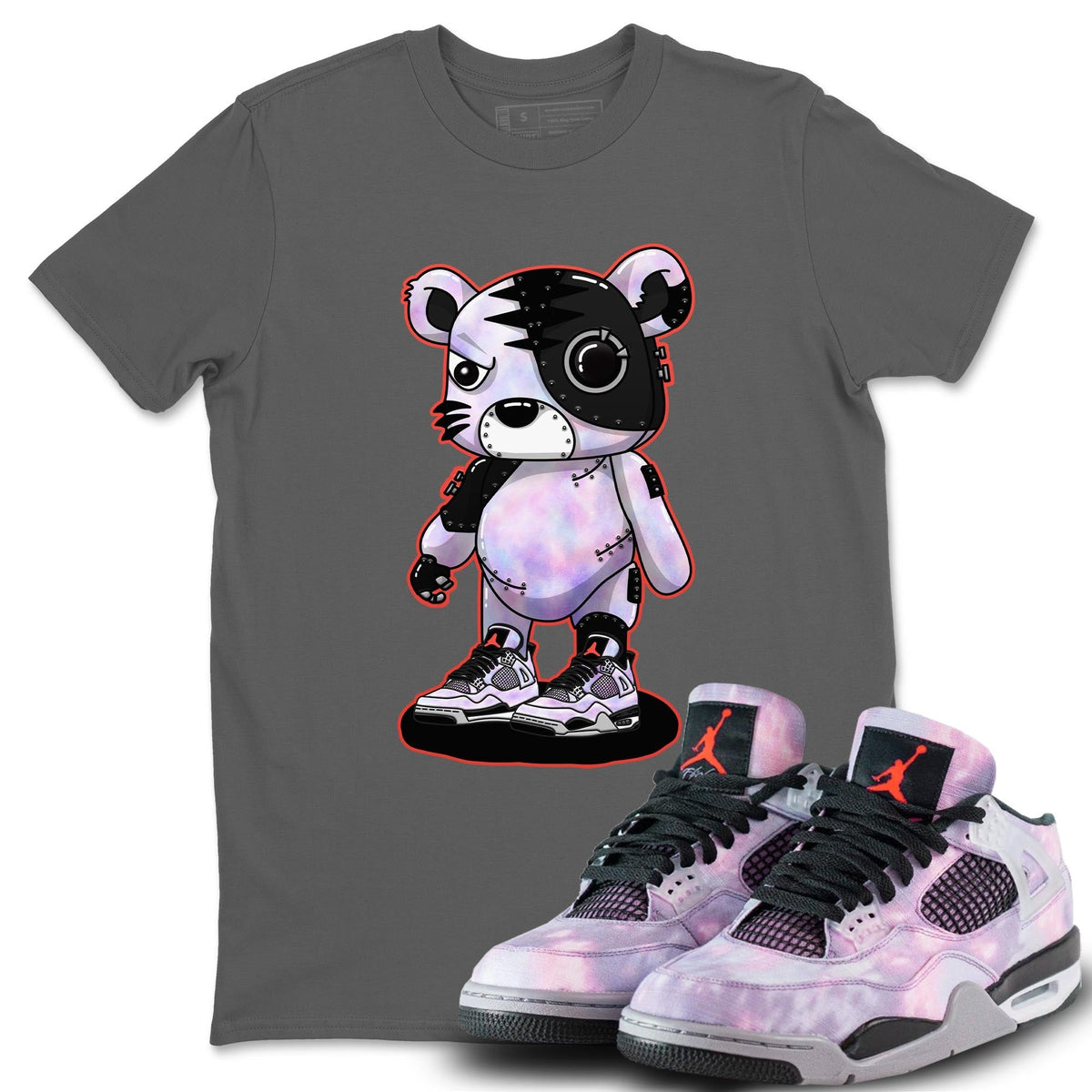Jordan 4 Zen Master Sneaker Matching T-Shirt Cyborg Tiger Sneaker Tees Jordan 4 Zen Master Sneaker Release Tees Crew Neck Tees