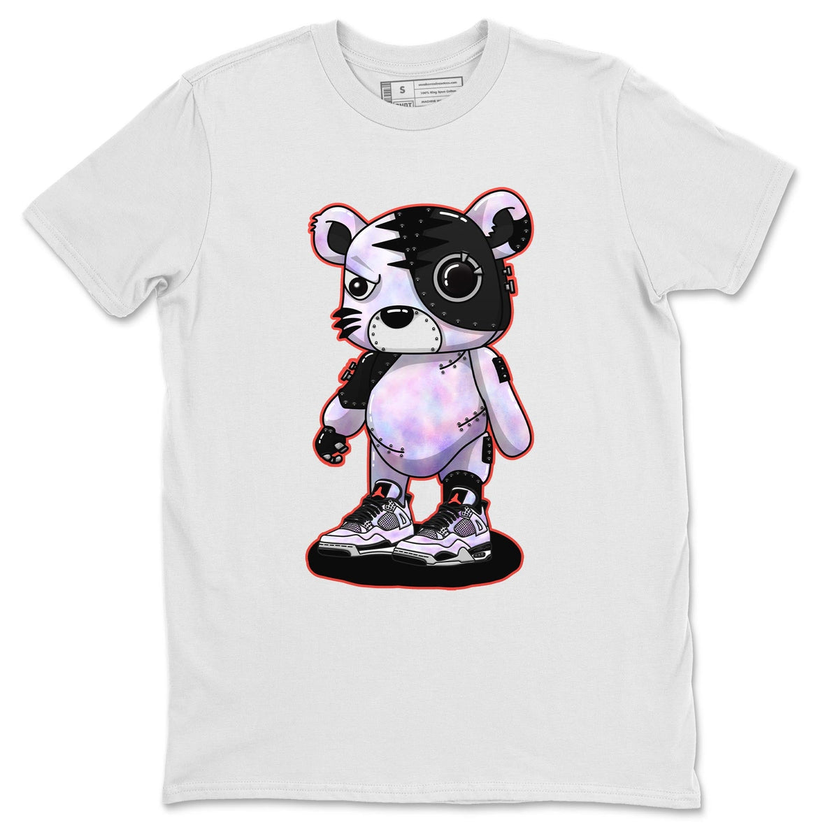 Jordan 4 Zen Master Sneaker Matching T-Shirt Cyborg Tiger Sneaker Tees Jordan 4 Zen Master Sneaker Release Tees Crew Neck Tees