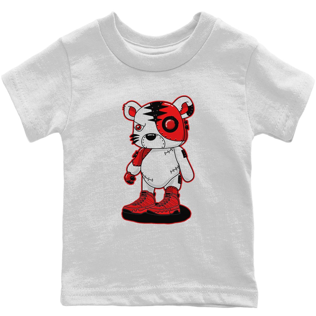 Jordan 9 Chile Red Shirt To Match Jordans Cyborg Tiger Sneaker Tees Jordan 9 Chile Red Drip Gear Zone Sneaker Matching Clothing Kids Shirts