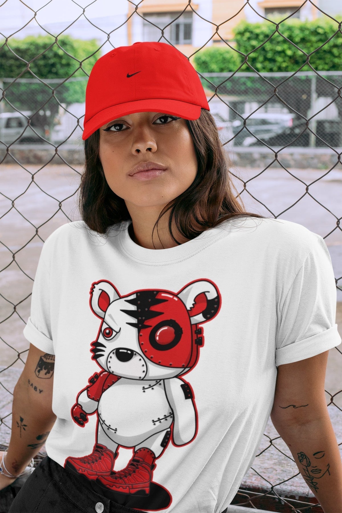 Jordan 9 Chile Red Shirt To Match Jordans Cyborg Tiger Sneaker Tees Jordan 9 Chile Red Drip Gear Zone Sneaker Matching Clothing Unisex Shirts