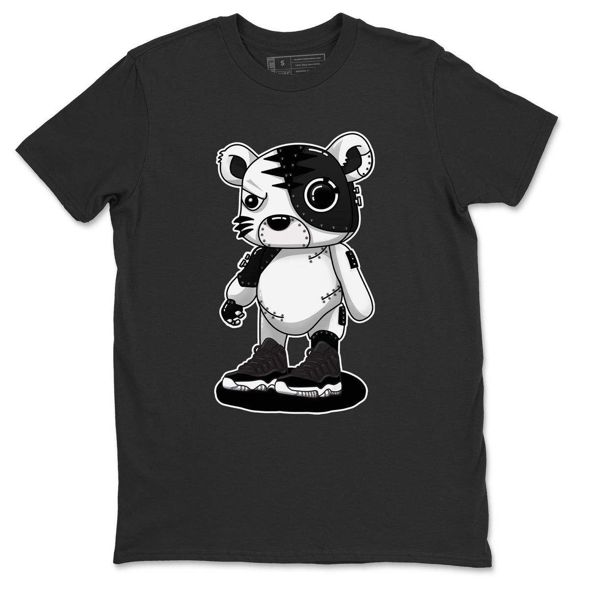 Jordan 11 72-10 Sneaker Matching T-Shirt Cyborg Tiger Sneaker Tees Jordan 11 72-10 Sneaker Release Tees Crew Neck Tees