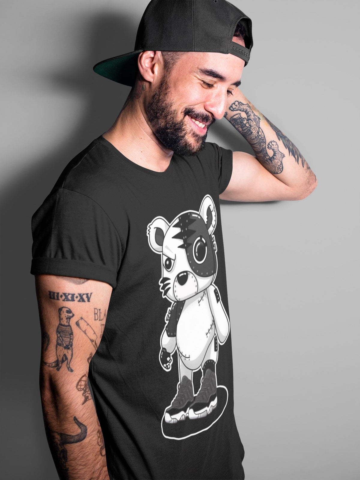 Jordan 11 72-10 Sneaker Matching T-Shirt Cyborg Tiger Sneaker Tees Jordan 11 72-10 Sneaker Release Tees Crew Neck Tees