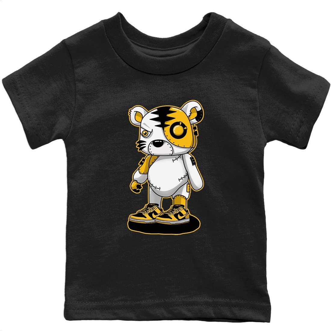 Dunk Championship Goldenrod Sneaker Match Tees Cyborg Tiger Sneaker Tees Dunk Championship Goldenrod Jordan to match sneaker T-Shirt Kids Shirts