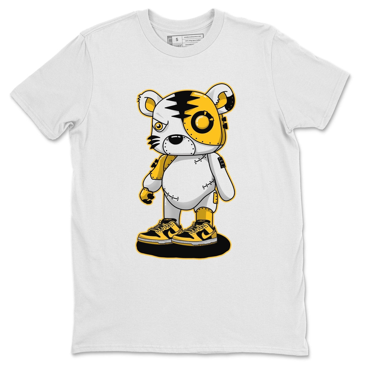 Dunk Championship Goldenrod Sneaker Match Tees Cyborg Tiger Sneaker Tees Dunk Championship Goldenrod Jordan to match sneaker T-Shirt Crew Neck Shirts