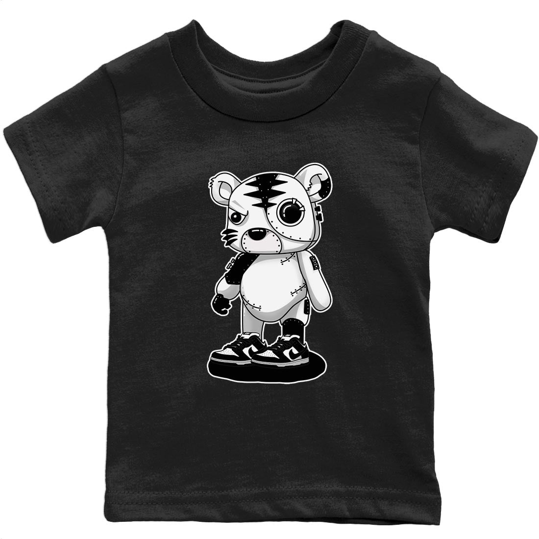 Dunk Panda Sneaker Match Tees Cyborg Tiger Sneaker Tees Dunk Panda Jordan to match sneaker T-Shirt Kids Shirts