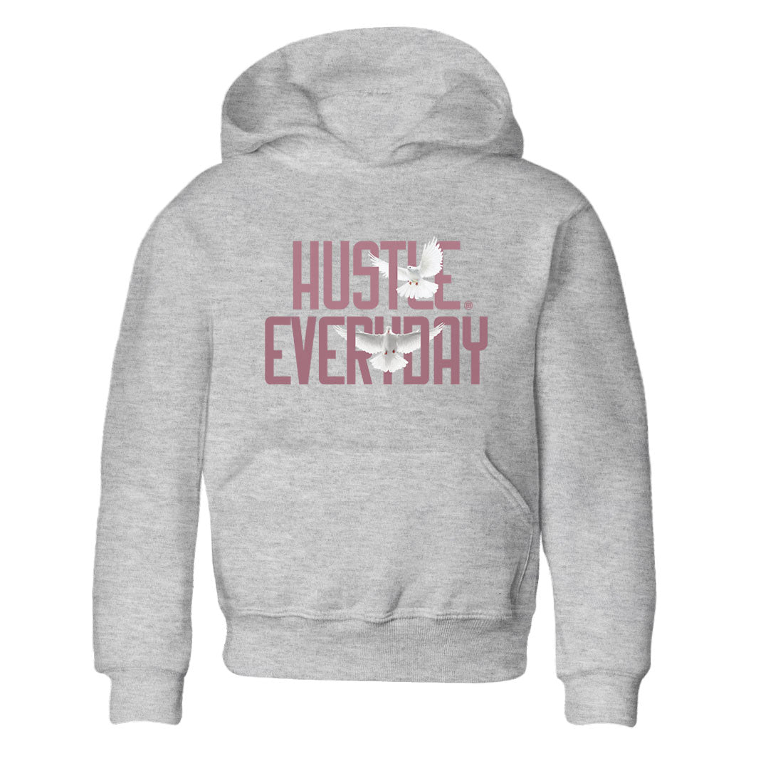 Air Jordan 1 High OG WMNS Mauve shirt to match jordans Daily Hustle crew neck streetwear t-shirt Air Jordan 1 Mauve Drip Gear Zone Baby Toddler Heather Grey 2 Sneaker Matching Tee