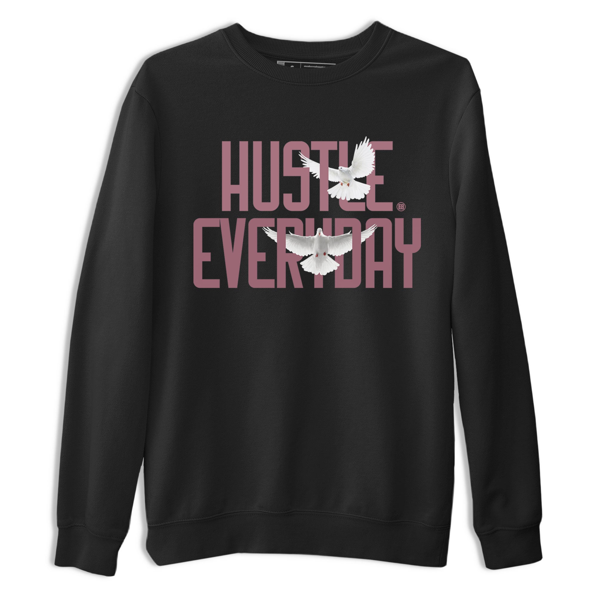 Air Jordan 1 High OG WMNS Mauve shirt to match jordans Daily Hustle crew neck streetwear t-shirt Air Jordan 1 Mauve Drip Gear Zone Unisex Black 2 Sneaker Matching Tee