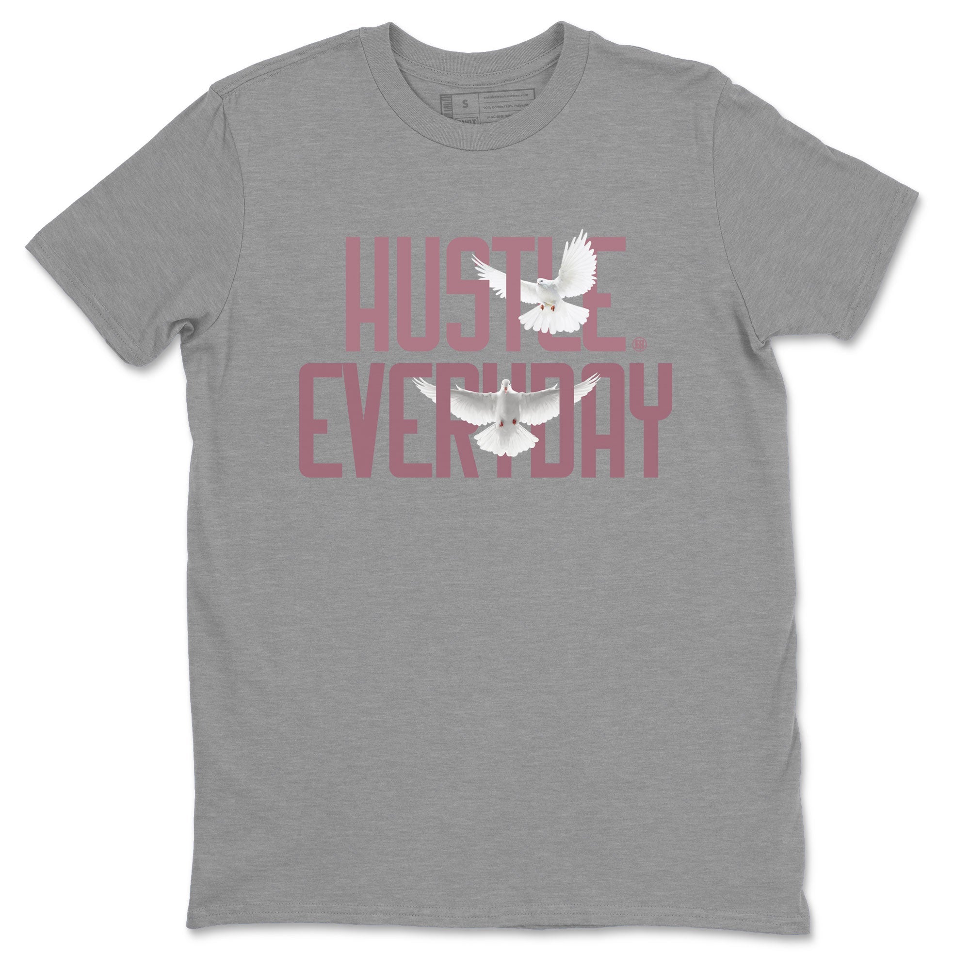 Air Jordan 1 High OG WMNS Mauve shirt to match jordans Daily Hustle crew neck streetwear t-shirt Air Jordan 1 Mauve Drip Gear Zone Unisex Heather Grey 2 Sneaker Matching Tee