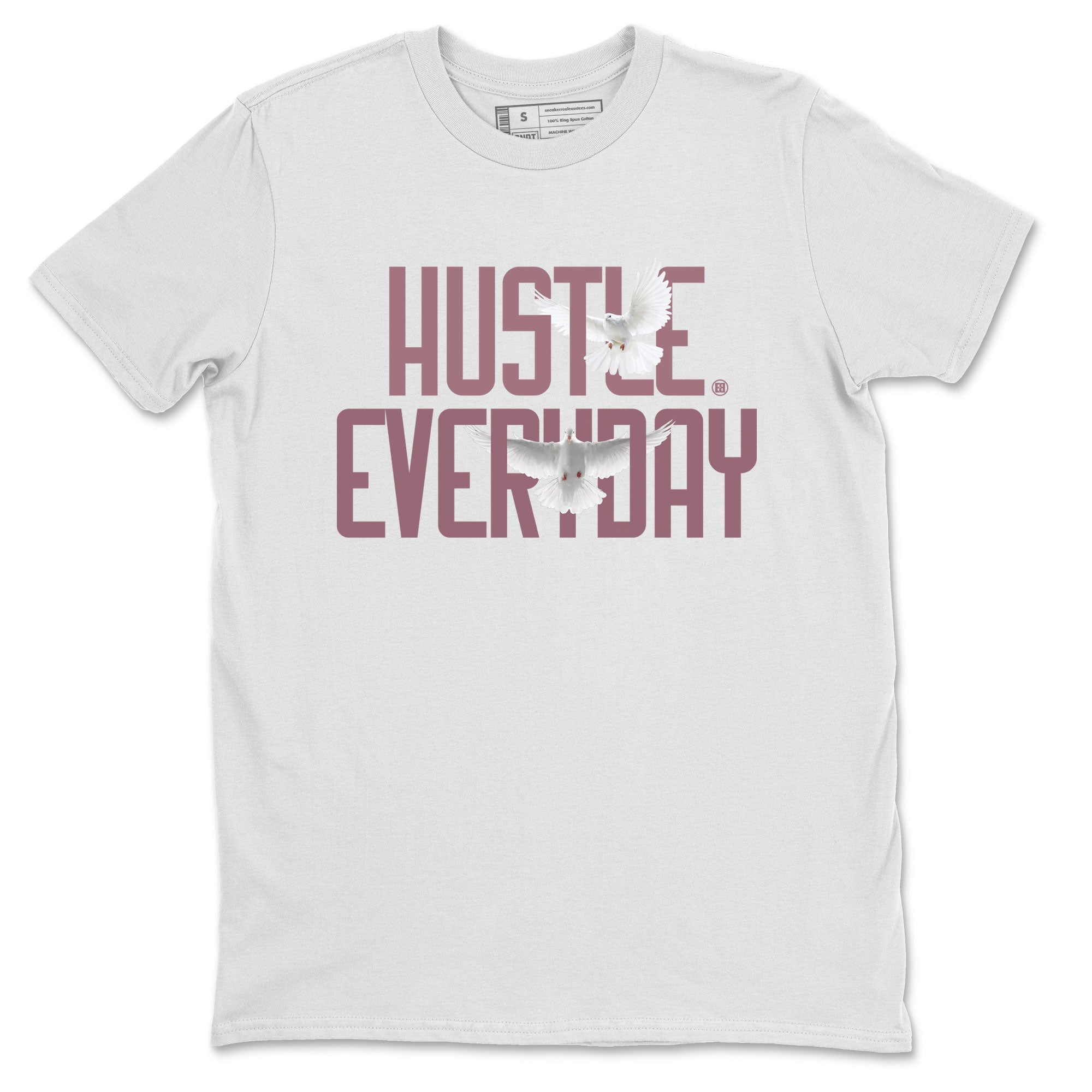 Air Jordan 1 High OG WMNS Mauve shirt to match jordans Daily Hustle crew neck streetwear t-shirt Air Jordan 1 Mauve Drip Gear Zone Unisex White 2 Sneaker Matching Tee