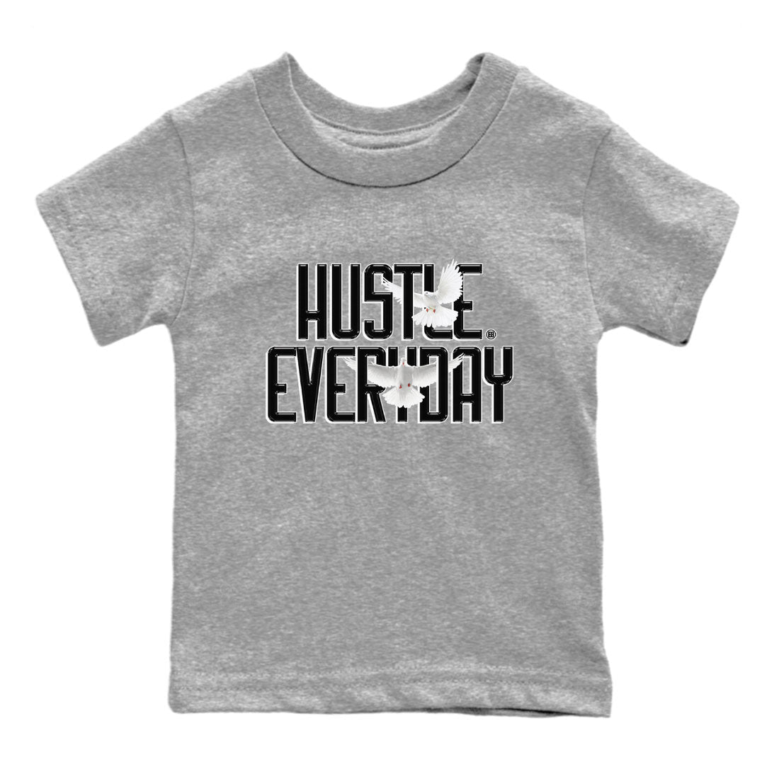 AJ11 Gratitude sneaker shirt to match jordans Daily Hustle sneaker tees Air Jordan 11 Gratitude Drip Gear Zone Baby Toddler Heather Grey 2 T-Shirt