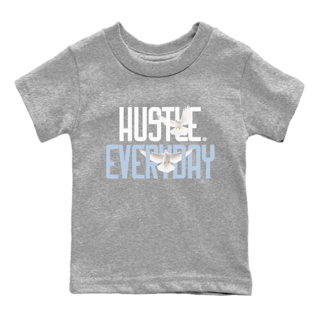 13s Blue Grey shirt to match jordans Daily Hustle sneaker tees Air Jordan 13 Blue Grey Drip Gear Zone baby toddler Heather Grey 2 cotton Shirt
