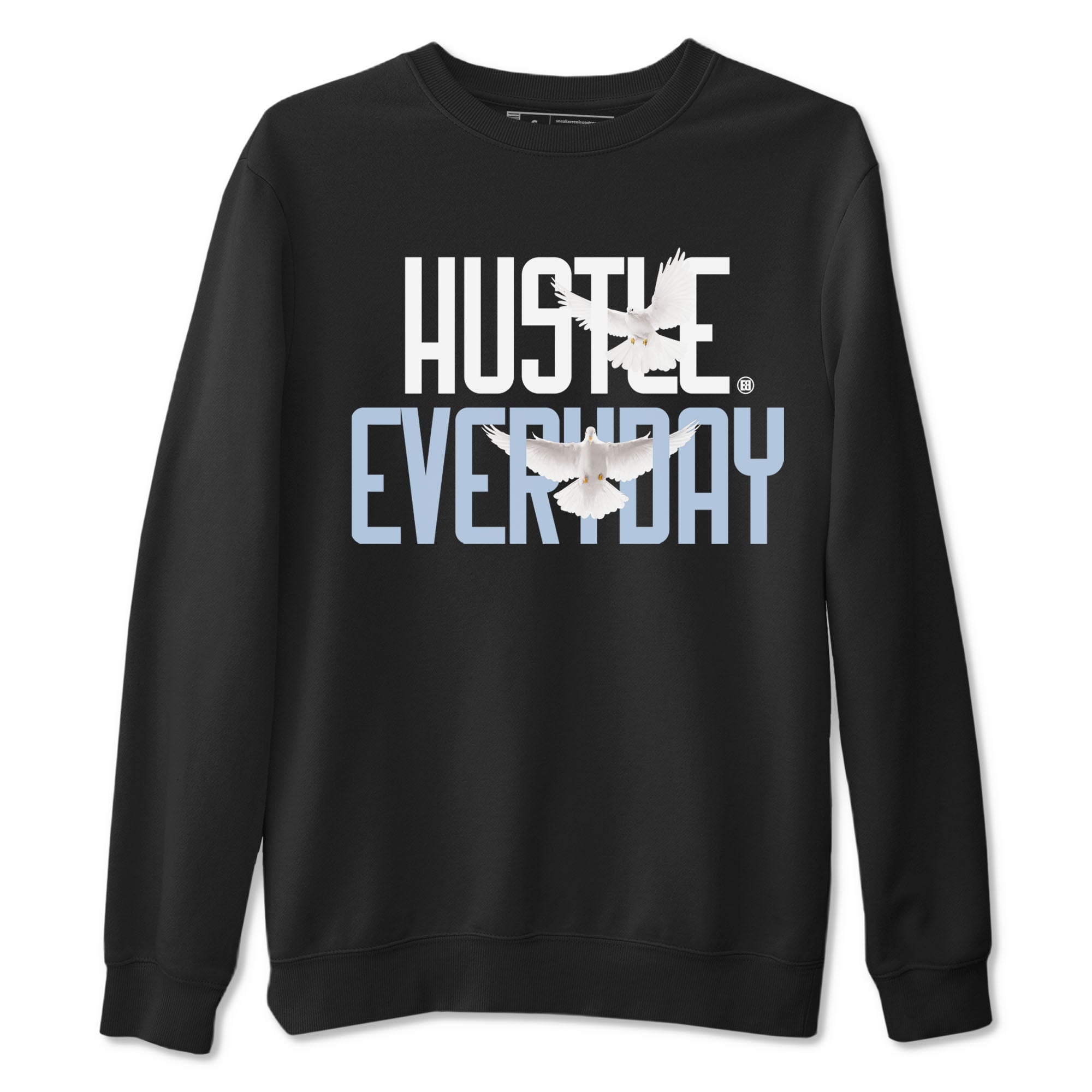 13s Blue Grey shirt to match jordans Daily Hustle sneaker tees Air Jordan 13 Blue Grey Drip Gear Zone unisex cotton Black 2 crew neck shirt