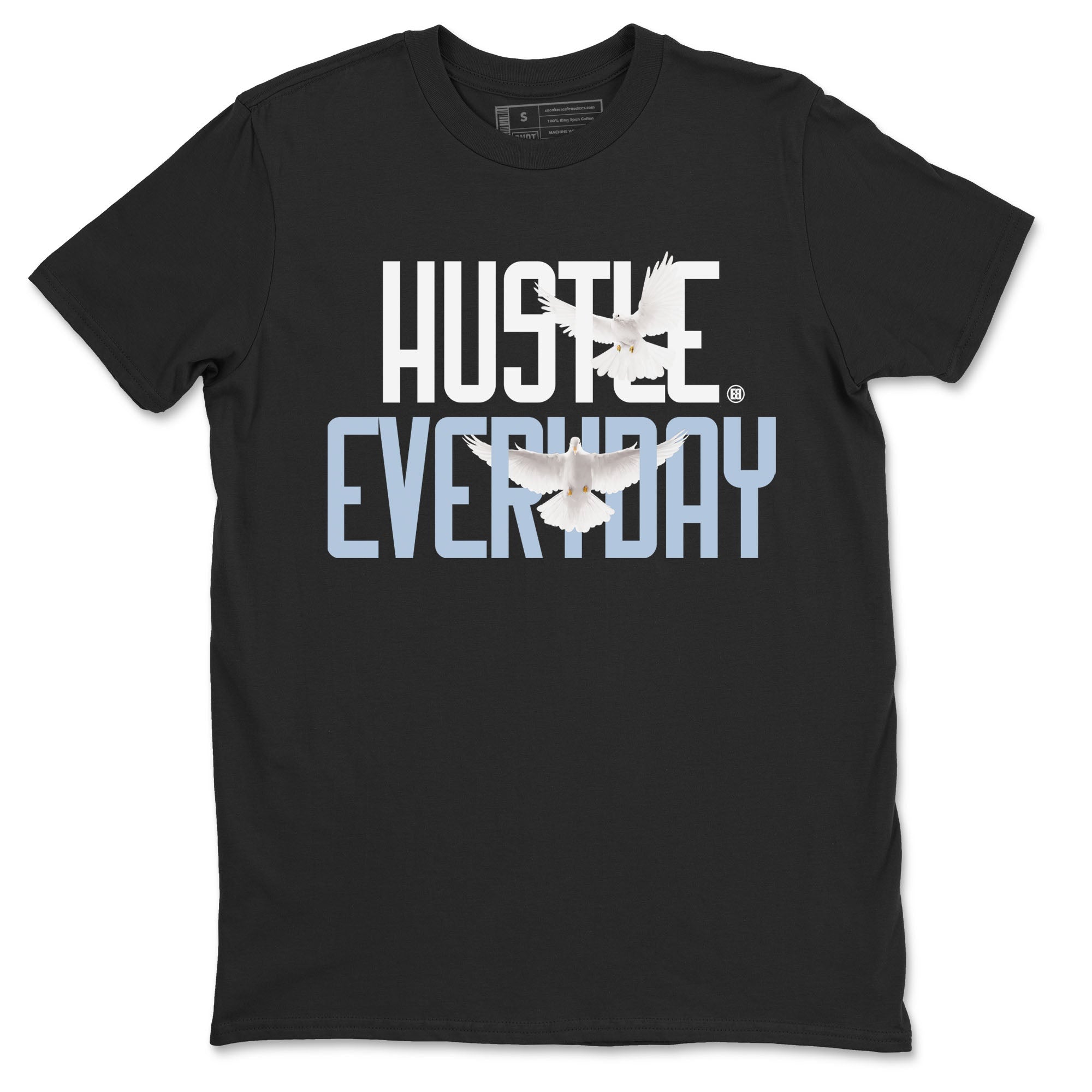 13s Blue Grey shirt to match jordans Daily Hustle sneaker tees Air Jordan 13 Blue Grey Drip Gear Zone unisex cotton Black 2 crew neck shirt