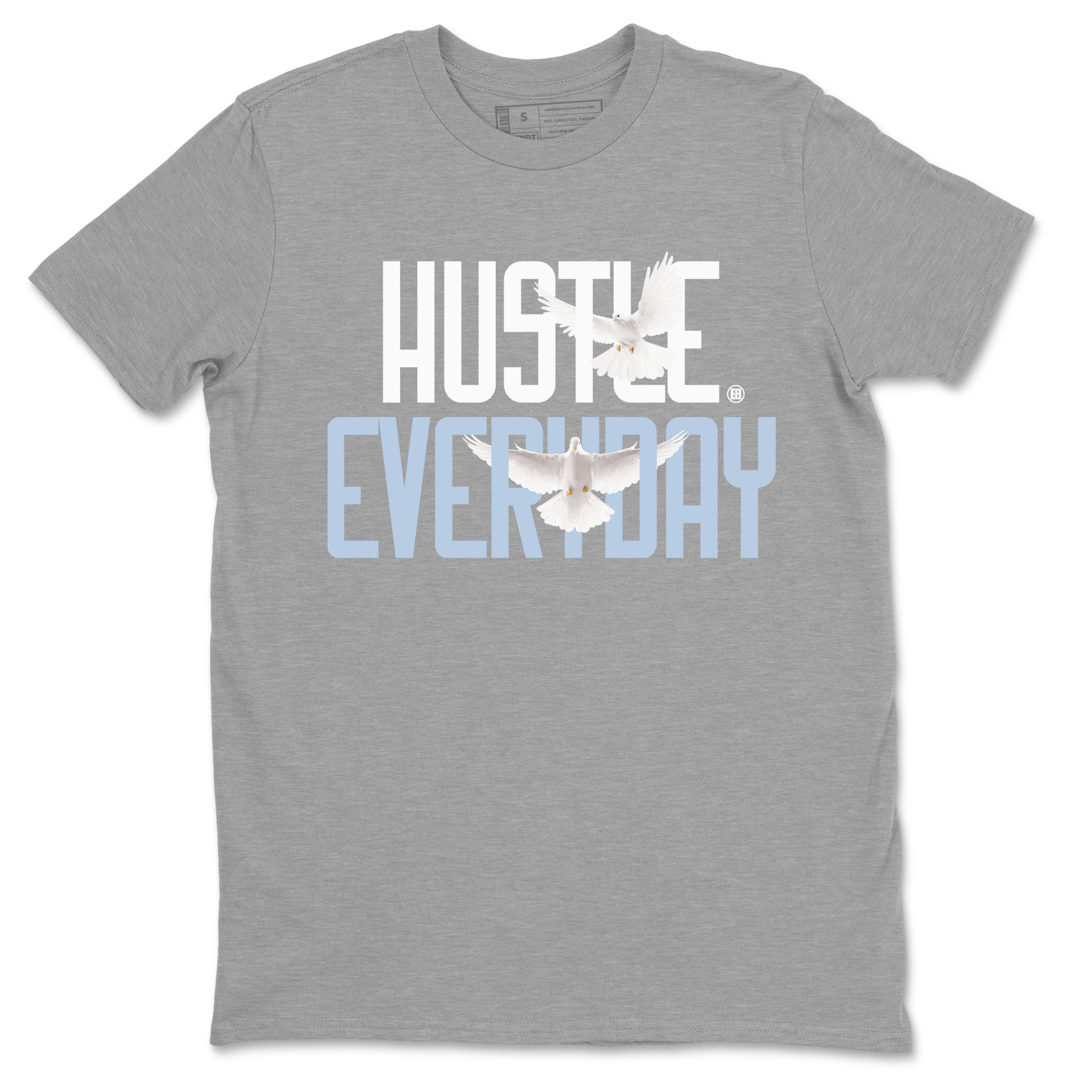 13s Blue Grey shirt to match jordans Daily Hustle sneaker tees Air Jordan 13 Blue Grey Drip Gear Zone unisex cotton Heather Grey 2 crew neck shirt