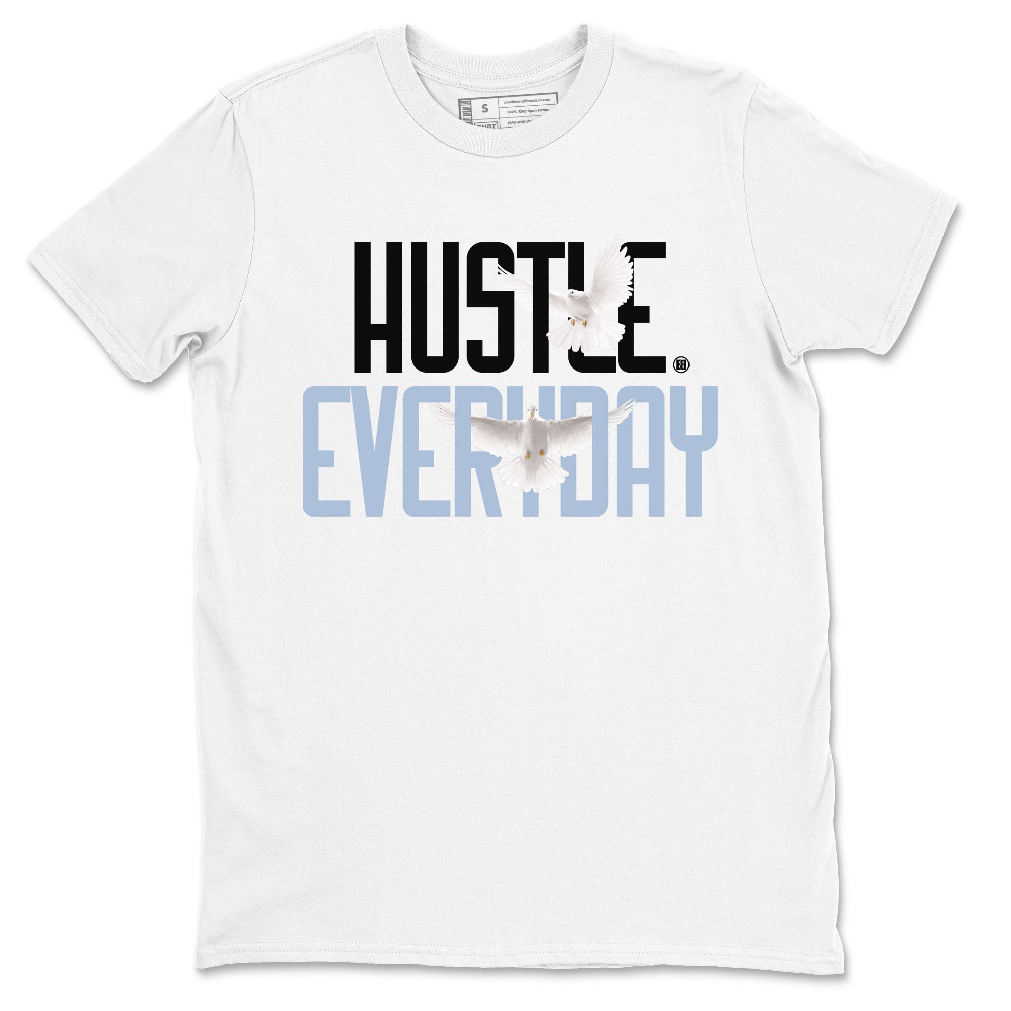 13s Blue Grey shirt to match jordans Daily Hustle sneaker tees Air Jordan 13 Blue Grey Drip Gear Zone unisex cotton White 2 crew neck shirt