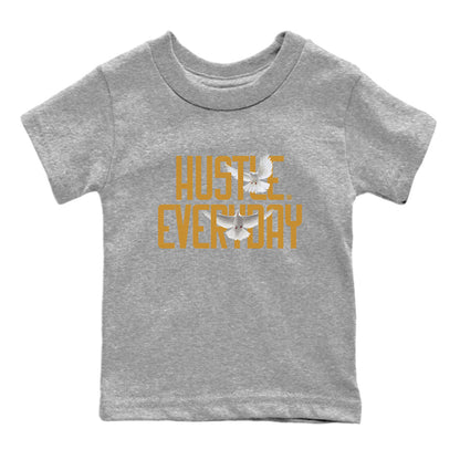 Air Jordan 13 Retro Wheat Sneaker Matching Clothes Daily Hustle Streetwear Sneaker Shirt Air Jordan 13 Wheat Drip Gear Zone Sneaker Matching Clothing Kids and Baby Youth Shirts Heather Grey 2