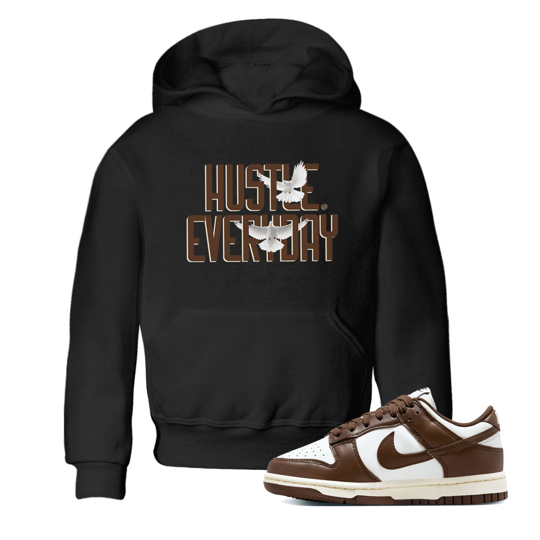 Dunk Low WMNS Cacao Wow sneaker sneaker shirt to match jordans Daily Hustle sneaker match tees Dunk Cacao Wow Drip Gear Zone Baby Toddler Black 1 T-Shirt