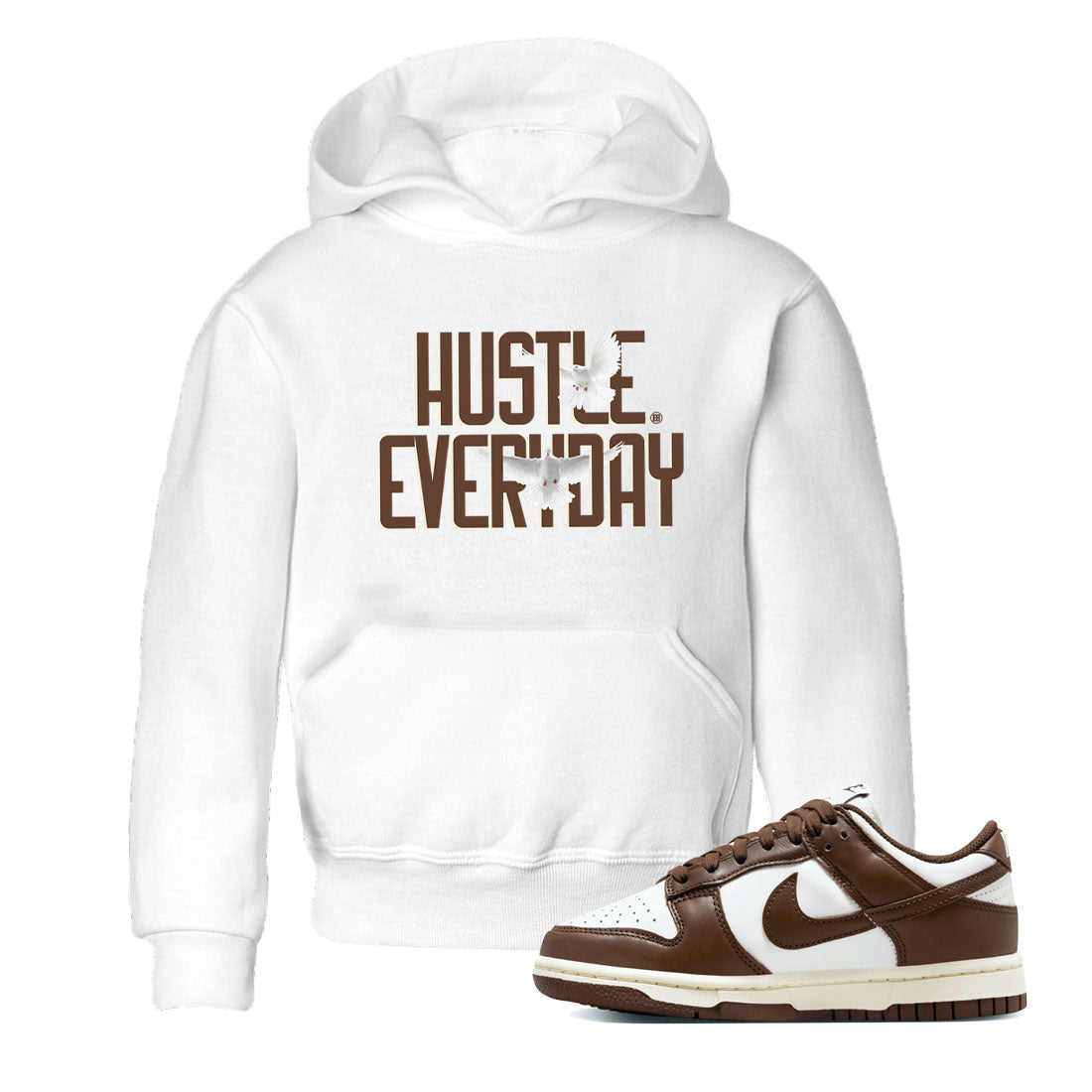 Dunk Low WMNS Cacao Wow sneaker sneaker shirt to match jordans Daily Hustle sneaker match tees Dunk Cacao Wow Drip Gear Zone Baby Toddler White 1 T-Shirt