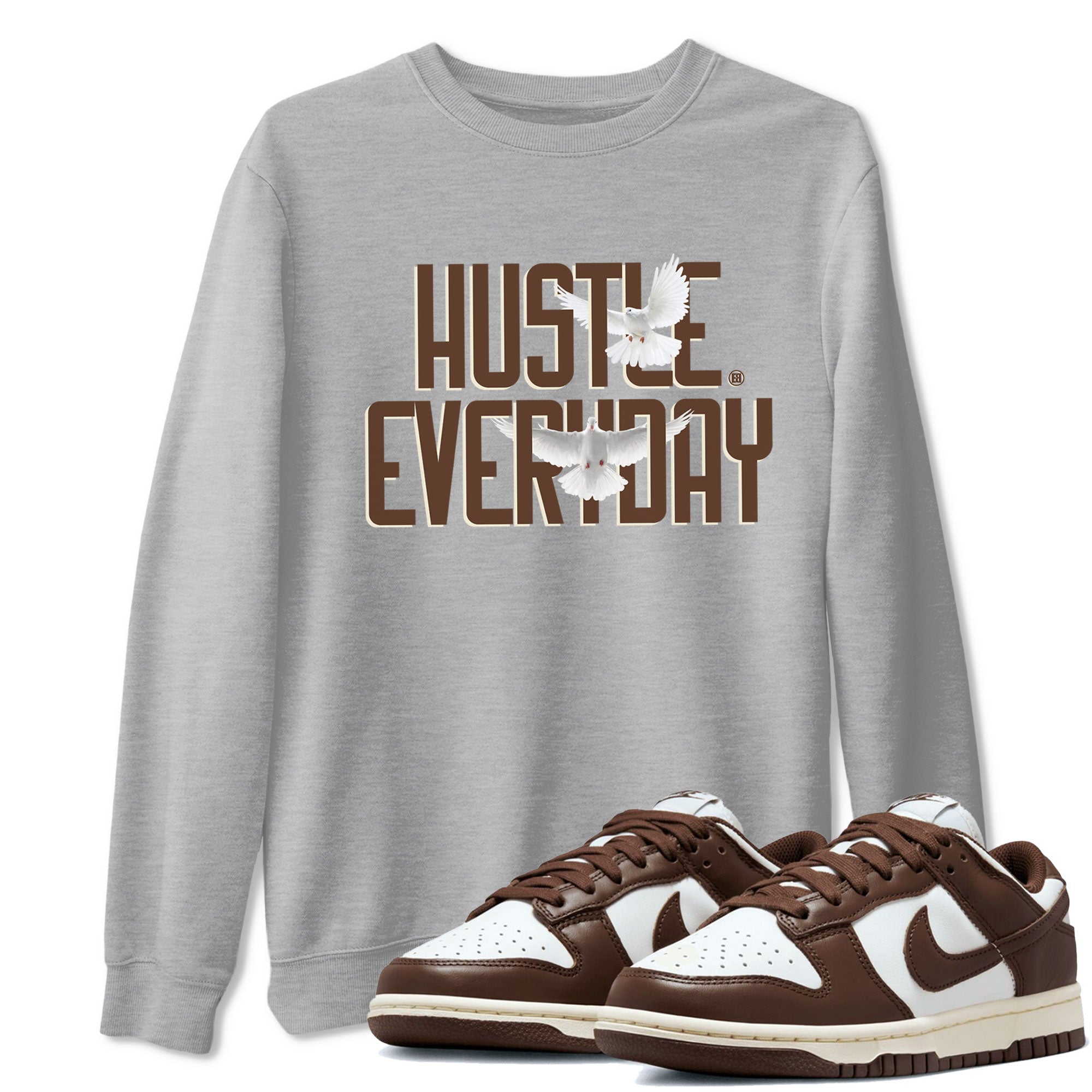 Dunk Low WMNS Cacao Wow sneaker sneaker shirt to match jordans Daily Hustle sneaker match tees Dunk Cacao Wow Drip Gear Zones Short Sleeve Unisex Cotton Sneaker Matching T-Shirt Heather Grey 1 T-Shirt
