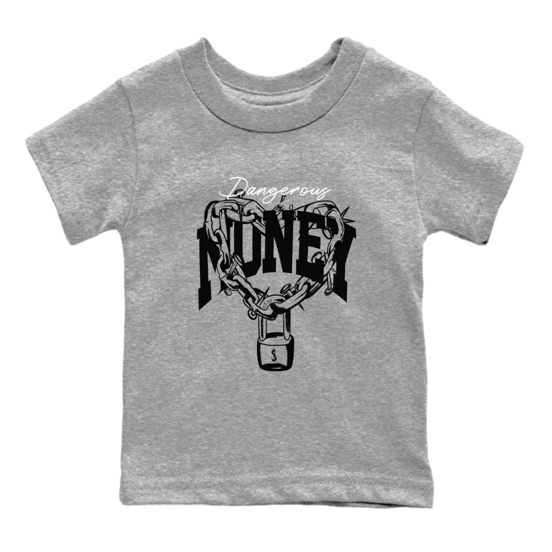 Air Jordan 1 panda shirt to match jordans Dangerous Money sneaker tees 1s Black White Drip Gear Zone Streetwear baby toddler Heather Grey 2 cotton Shirt