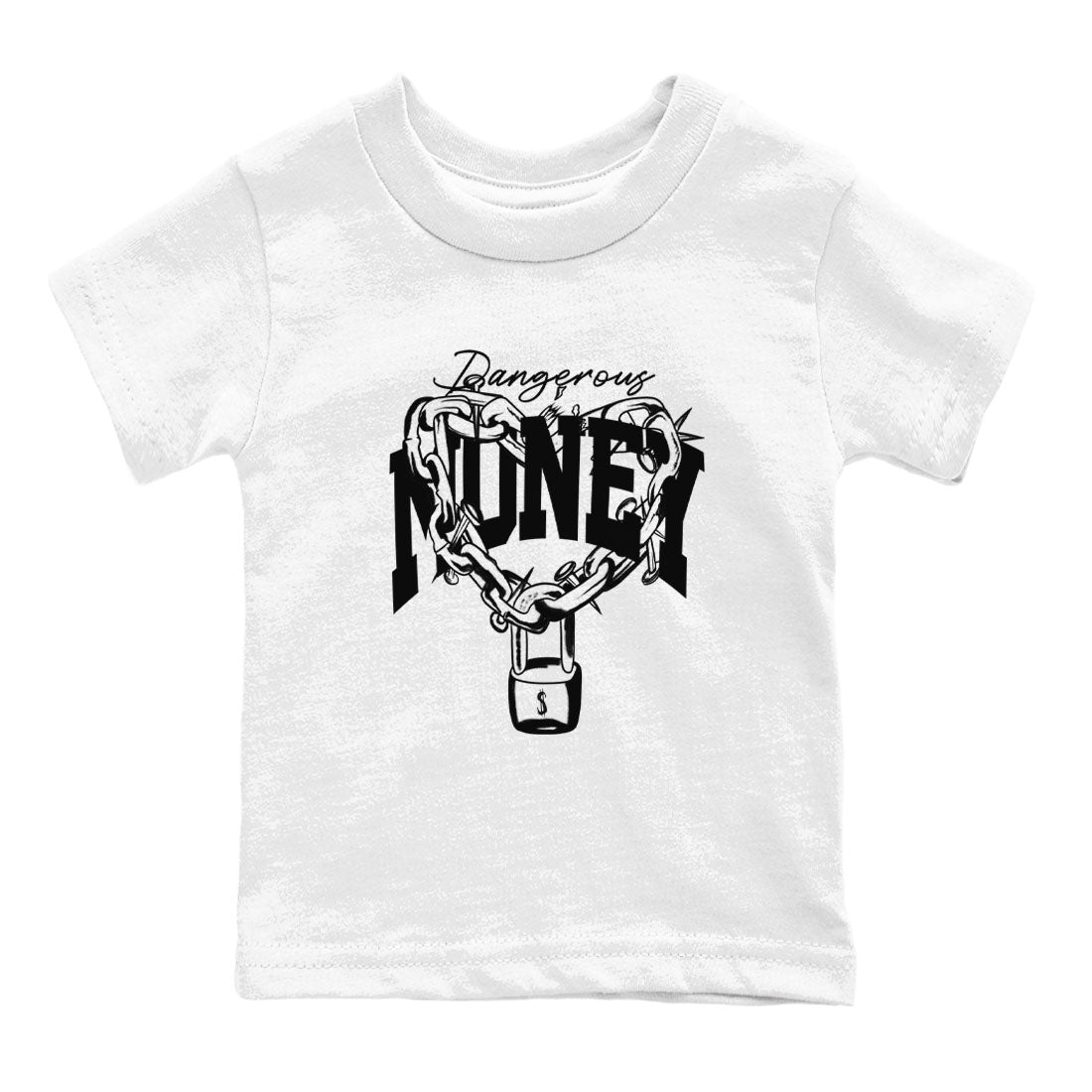 Air Jordan 1 panda shirt to match jordans Dangerous Money sneaker tees 1s Black White Drip Gear Zone Streetwear baby toddler White 2 cotton Shirt