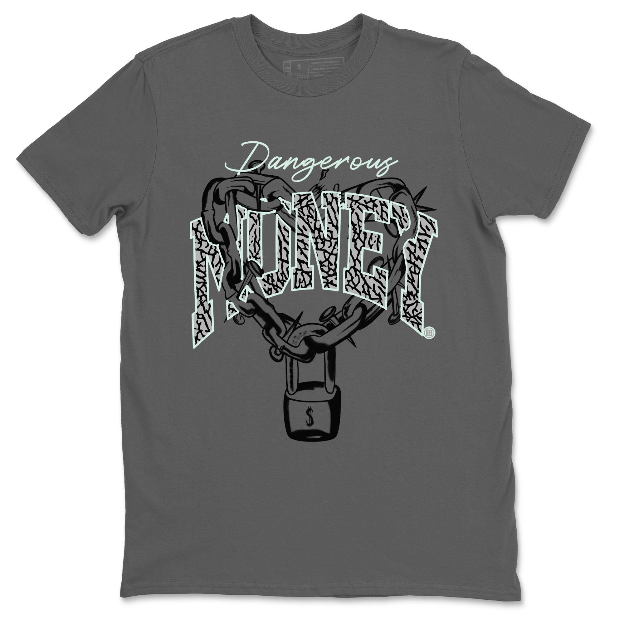 3s Green Glow shirt to match jordans Dangerous Money sneaker tees Air Jordan 3 Retro Green Glow Drip Gear Zone unisex cotton Cool Grey 2 crew neck shirt