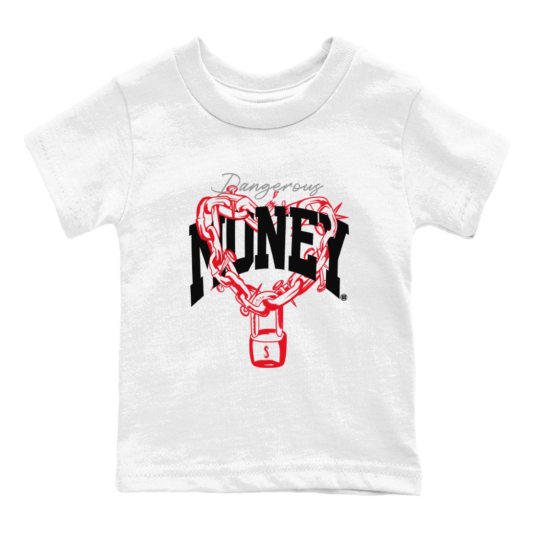 4s Bred Reimagined shirt to match jordans Dangerous Money sneaker tees Air Jordan 4 Bred Reimagined Drip Gear Zone Streetwear baby toddler White 2 cotton Shirt