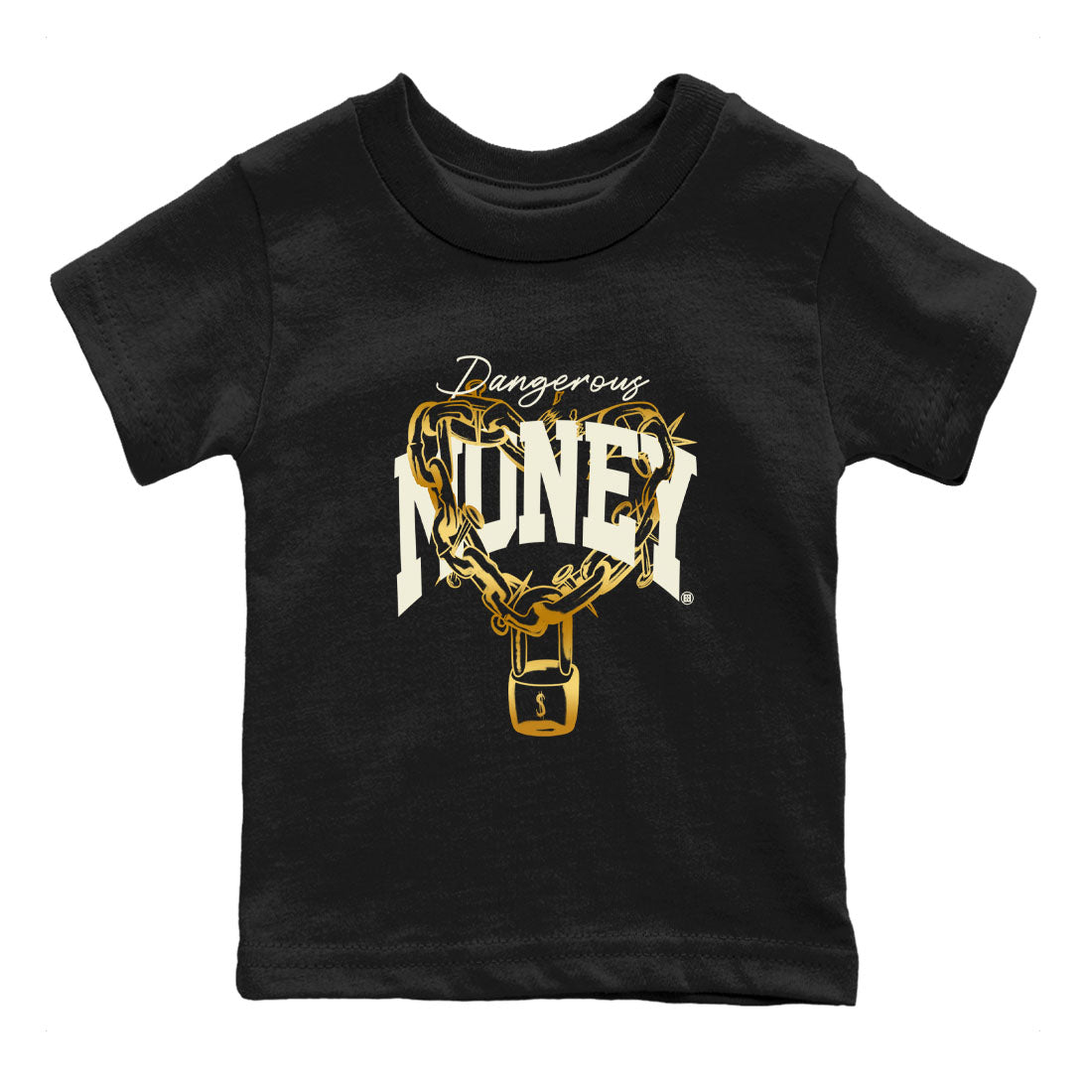 4s Sail shirt to match jordans Dangerous Money sneaker tees Air Jordan 4 Sail Drip Gear Zone baby toddler Black 2 cotton Shirt