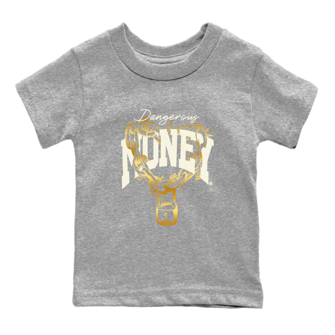 4s Sail shirt to match jordans Dangerous Money sneaker tees Air Jordan 4 Sail Drip Gear Zone baby toddler Heather Grey 2 cotton Shirt
