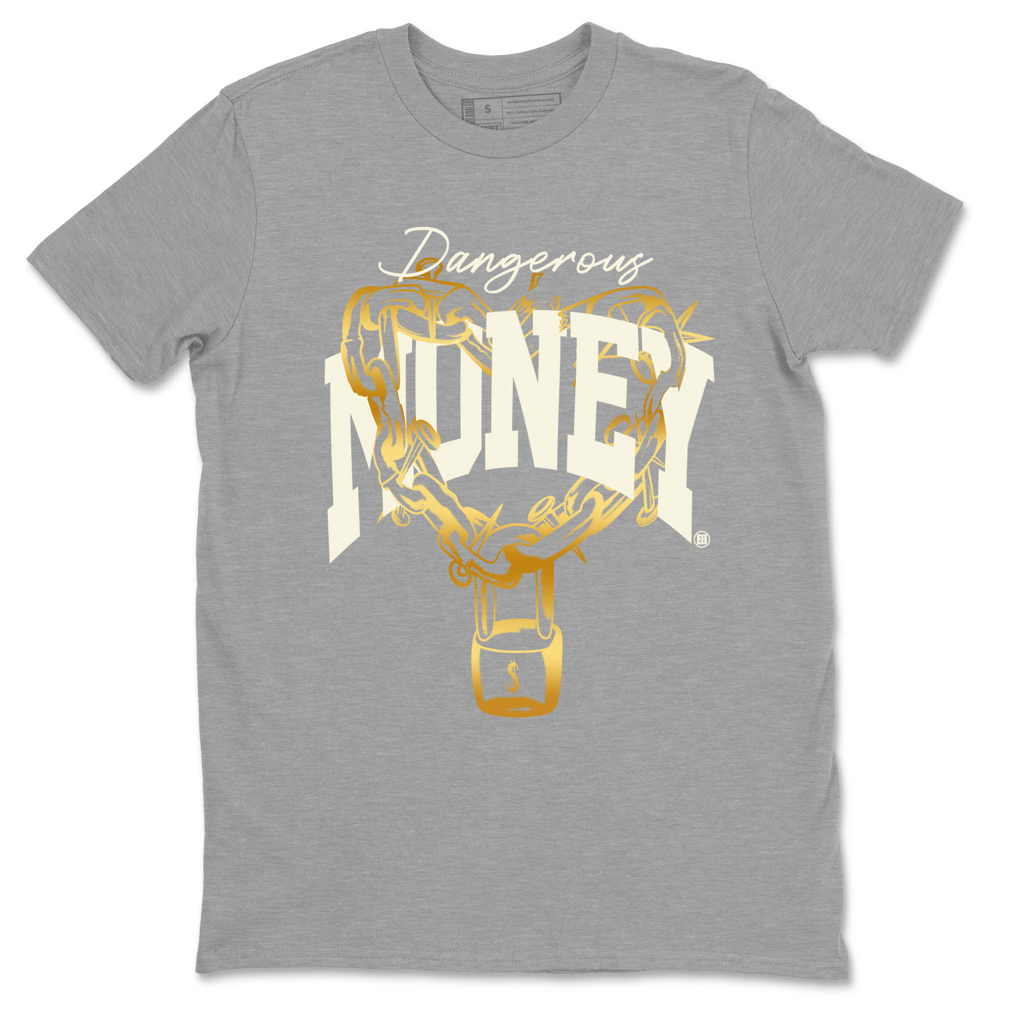 4s Sail shirt to match jordans Dangerous Money sneaker tees Air Jordan 4 Sail Drip Gear Zone unisex cotton Heather Grey 2 crew neck shirt