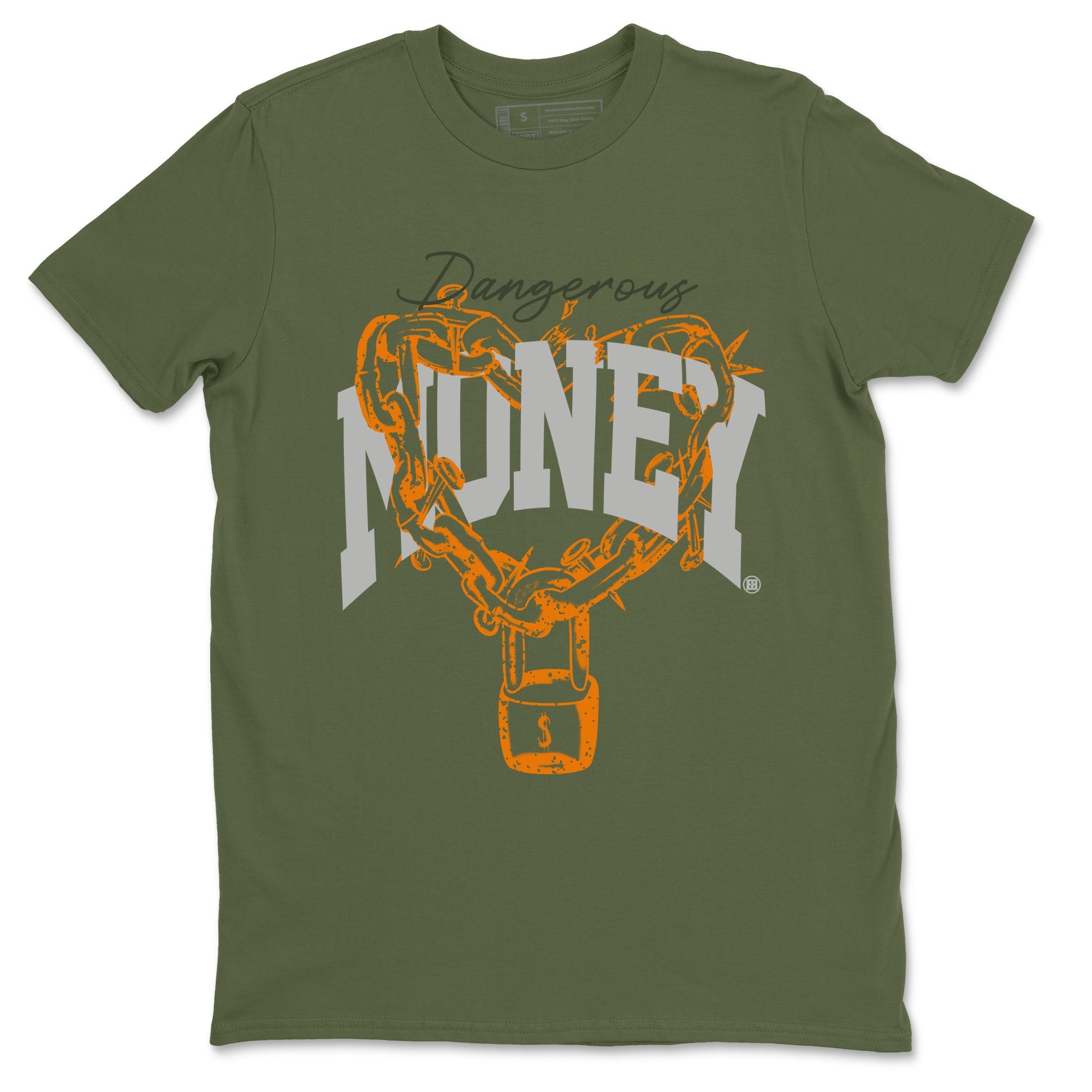 5s Olive shirt to match jordans Dangerous Money sneaker tees Air Jordan 5 Olive Drip Gear Zone Streetwear unisex cotton Military Green 2 crew neck shirt