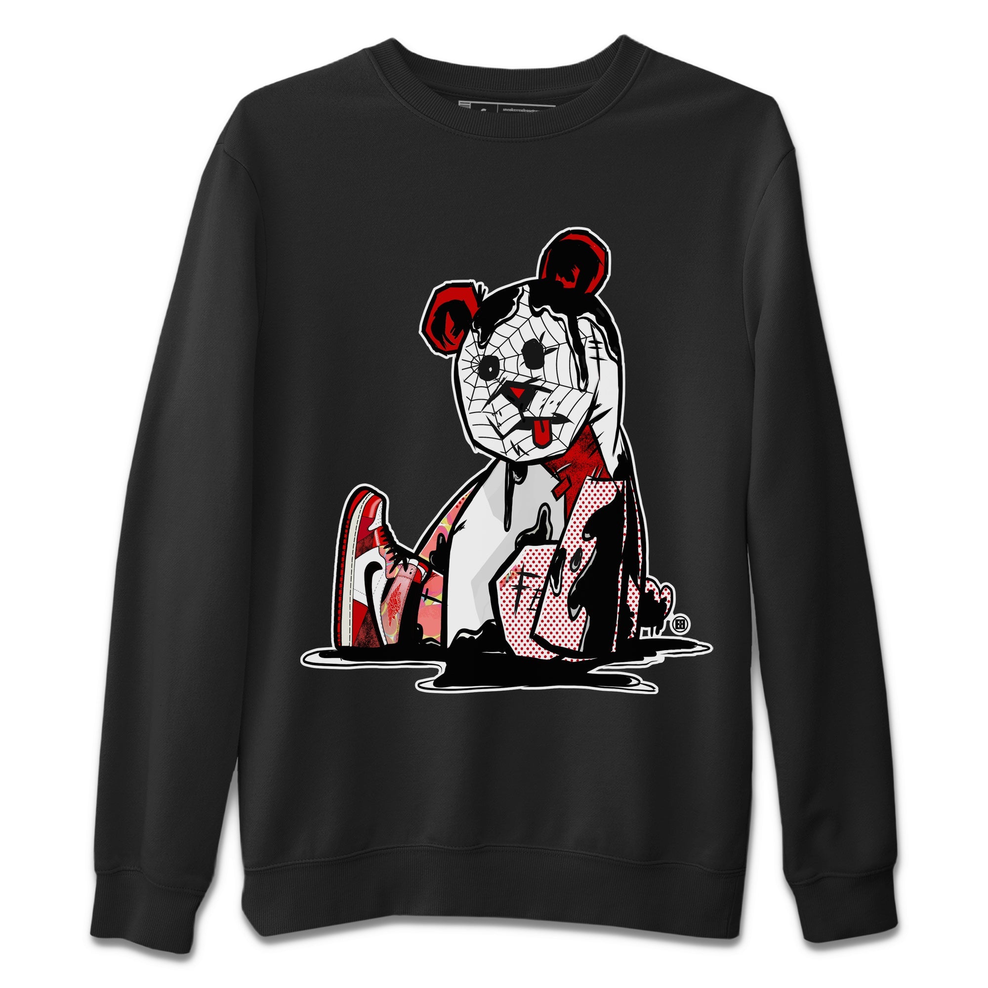 Air Jordan 1 Spider Man Sneaker Match Tees Dark Bear Sneaker Release Tees Air Jordan 1 High OG x Spider Man Tees Unisex Shirts Black 2