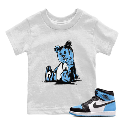 Air Jordan 1 Retro High OG UNC Toe Shirt to match Jordans Dark Bear Streetwear Sneaker Shirt Air Jordan 1 Retro UNC Toe Shirts Kids and Baby Tees White 1