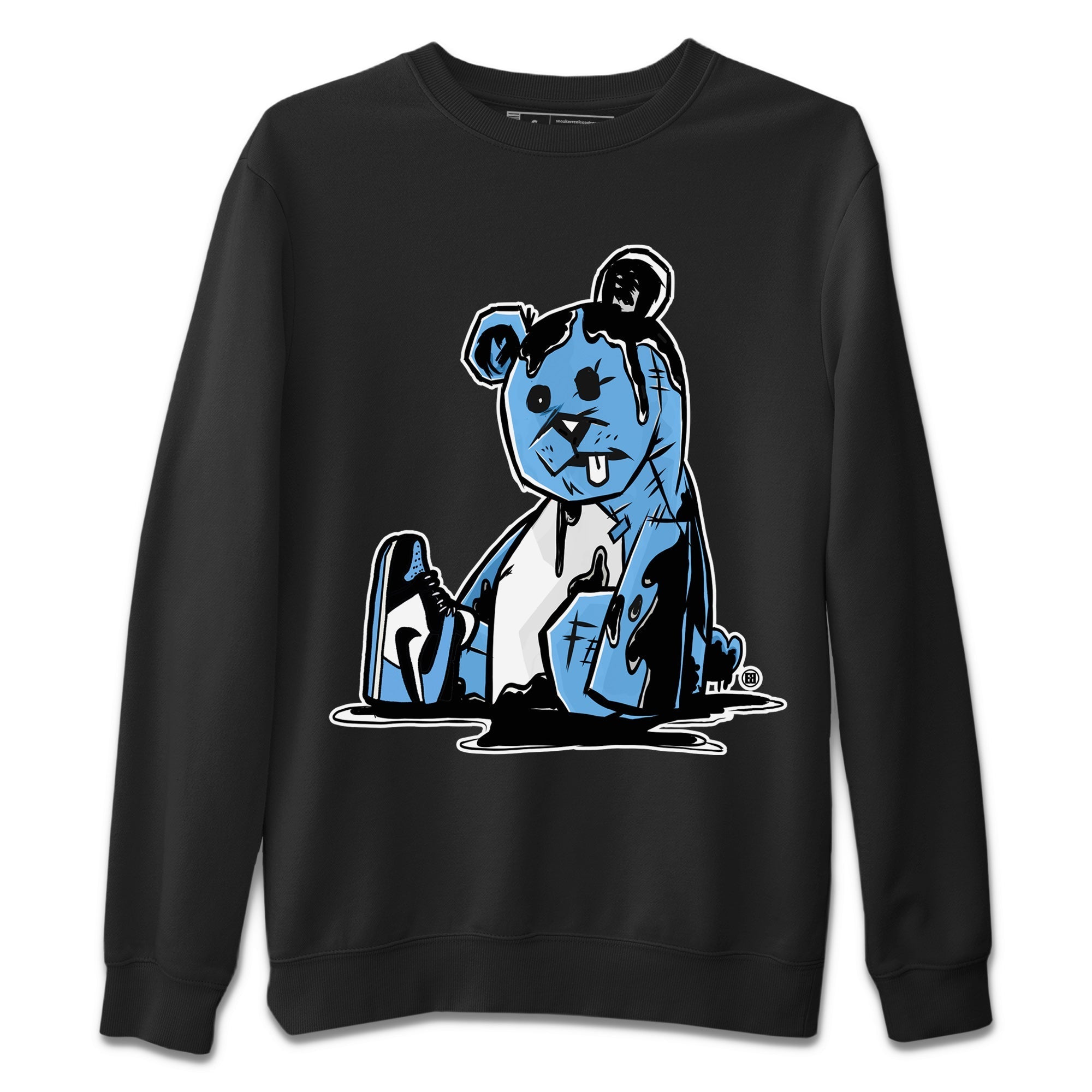Air Jordan 1 Retro High OG UNC Toe Shirt to match Jordans Dark Bear Streetwear Sneaker Shirt Air Jordan 1 Retro UNC Toe Shirts Crew Neck T-Shirts Black 2