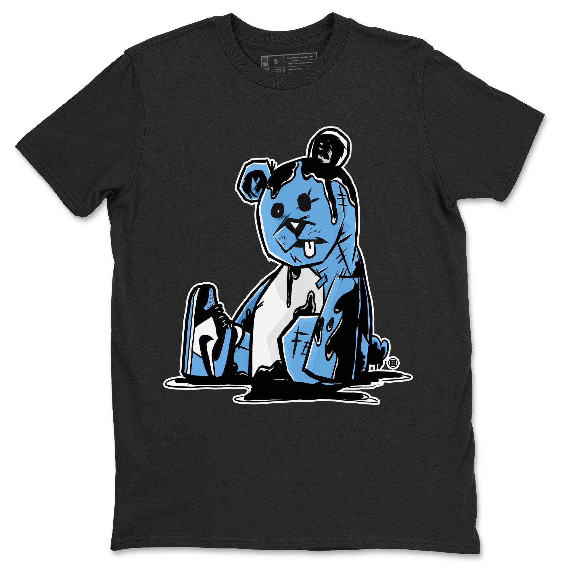 Air Jordan 1 Retro High OG UNC Toe Shirt to match Jordans Dark Bear Streetwear Sneaker Shirt Air Jordan 1 Retro UNC Toe Shirts Crew Neck T-Shirts Black 2