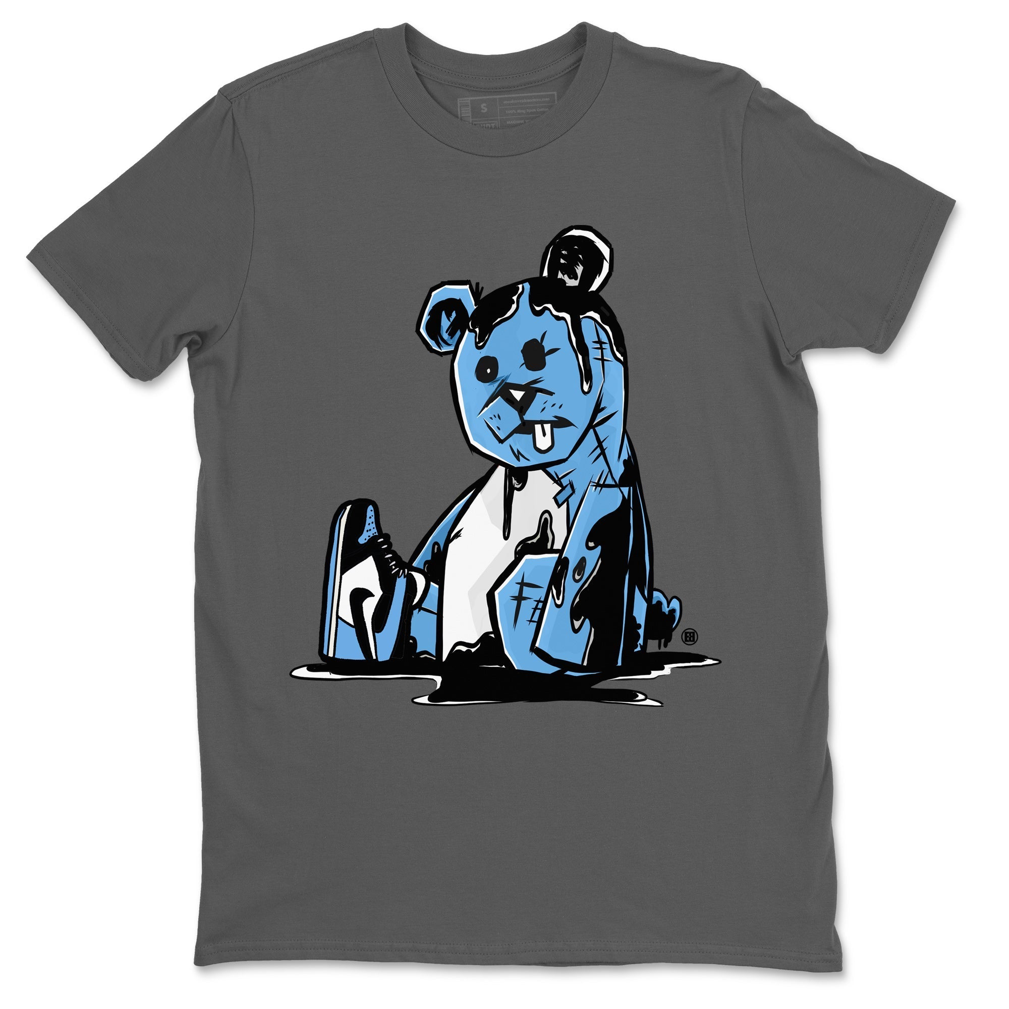 Air Jordan 1 Retro High OG UNC Toe Shirt to match Jordans Dark Bear Streetwear Sneaker Shirt Air Jordan 1 Retro UNC Toe Shirts Crew Neck T-Shirts Cool Grey 2