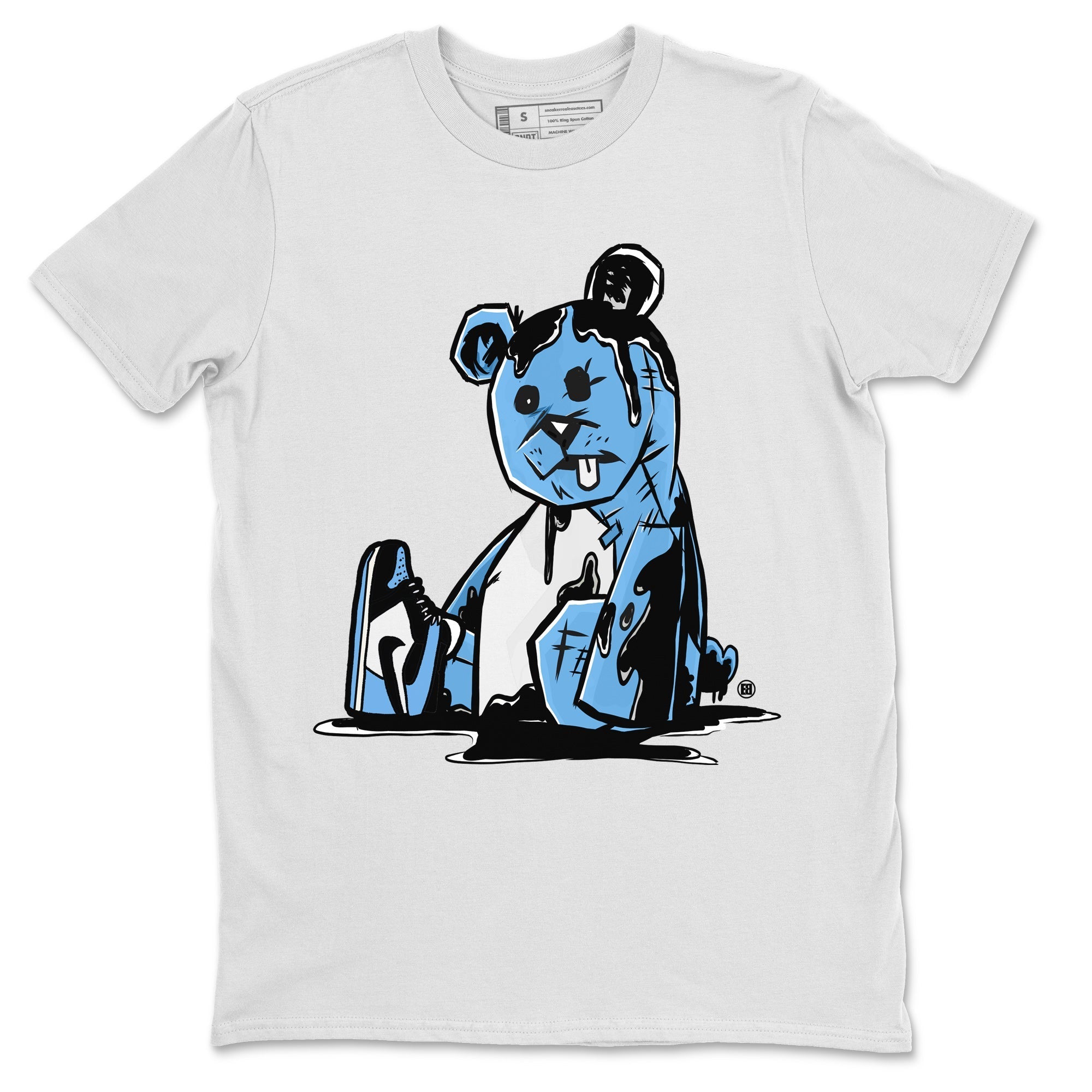 Air Jordan 1 Retro High OG UNC Toe Shirt to match Jordans Dark Bear Streetwear Sneaker Shirt Air Jordan 1 Retro UNC Toe Shirts Crew Neck T-Shirts White 2